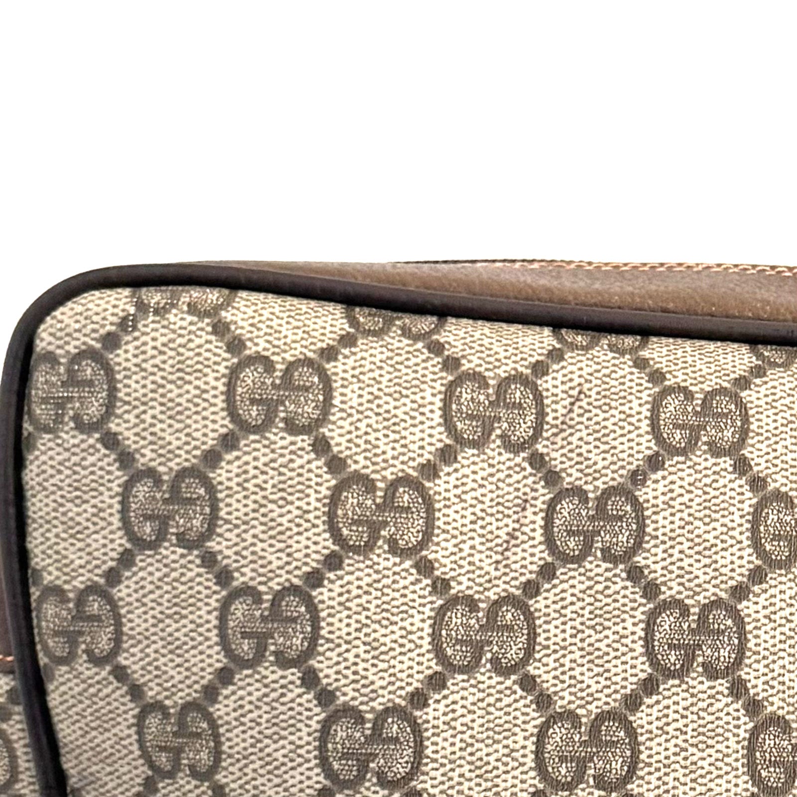 Gucci GG Supreme Clutch - Beige, PVC Leather
