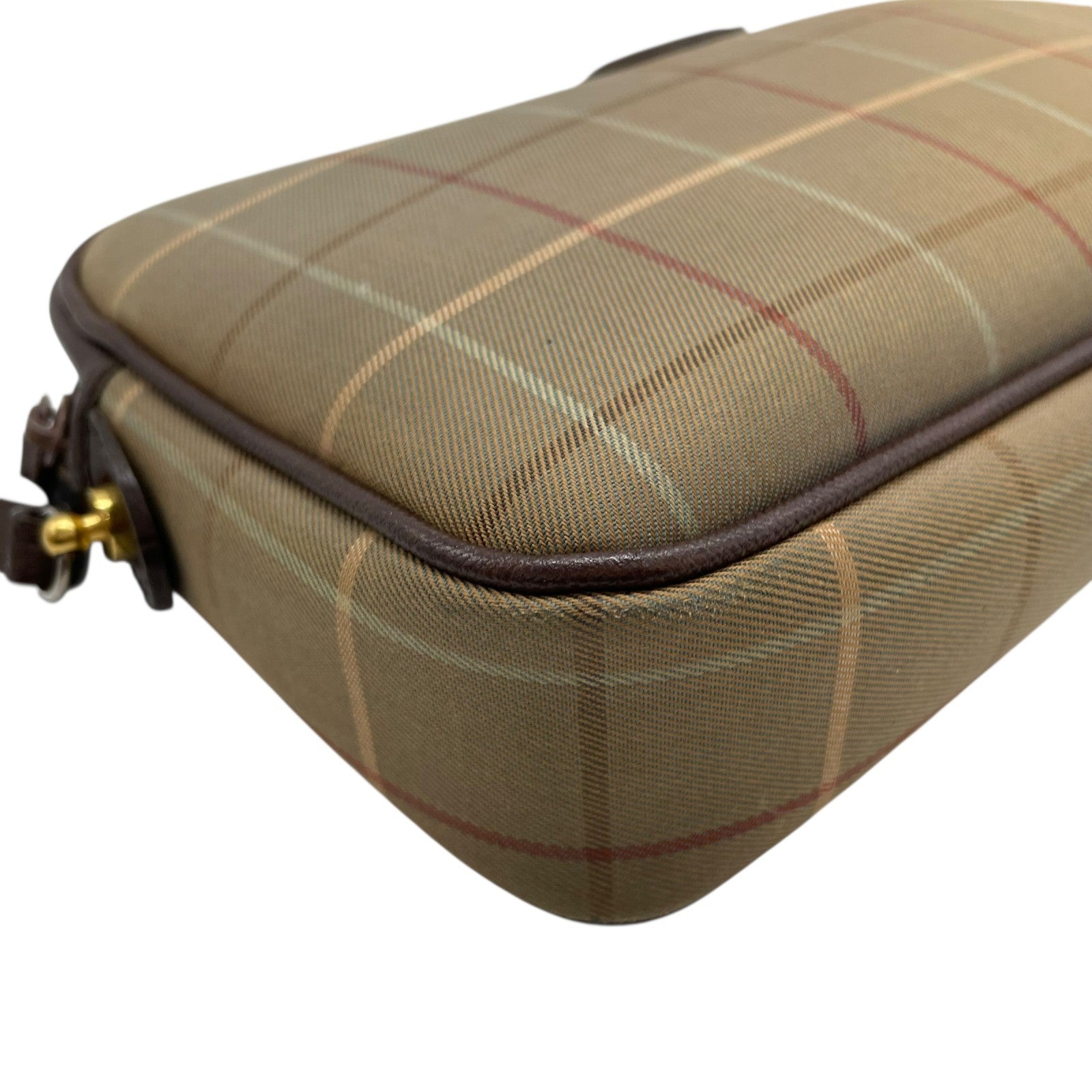 Burberry Clutch Pouch - Khaki Brown, Canvas Leather