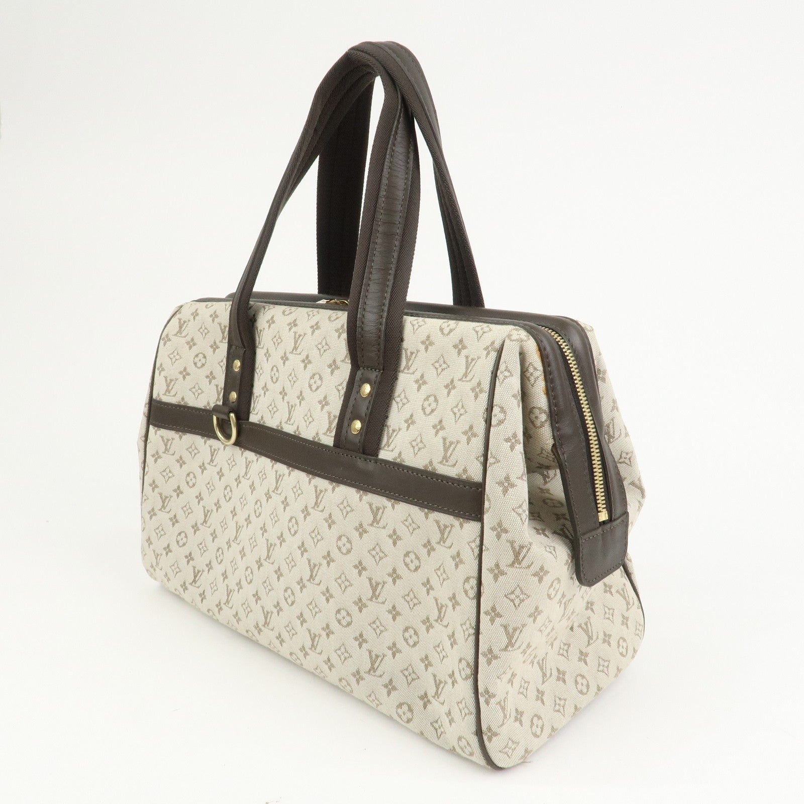 Louis Vuitton Boston Bag - Khaki, Monogram Mini Canvas