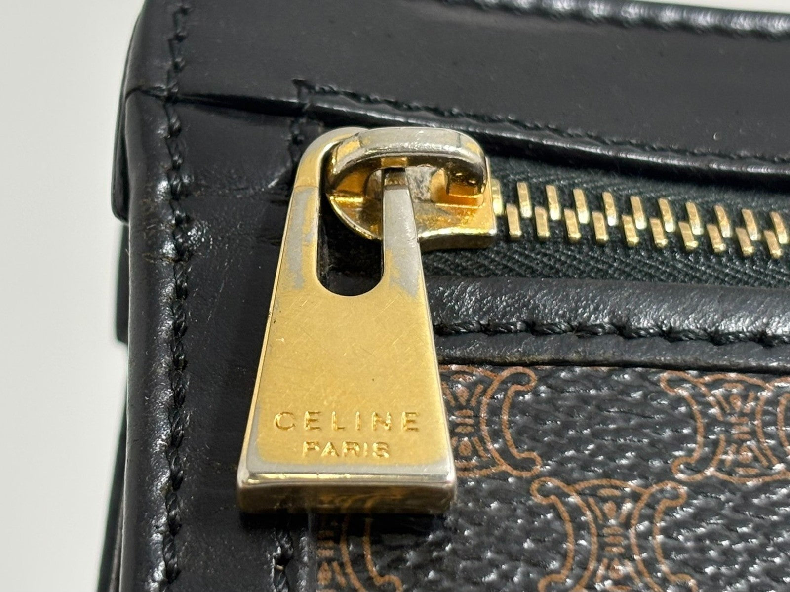 Celine Macadam Clutch Bag - Black, PVC Leather
