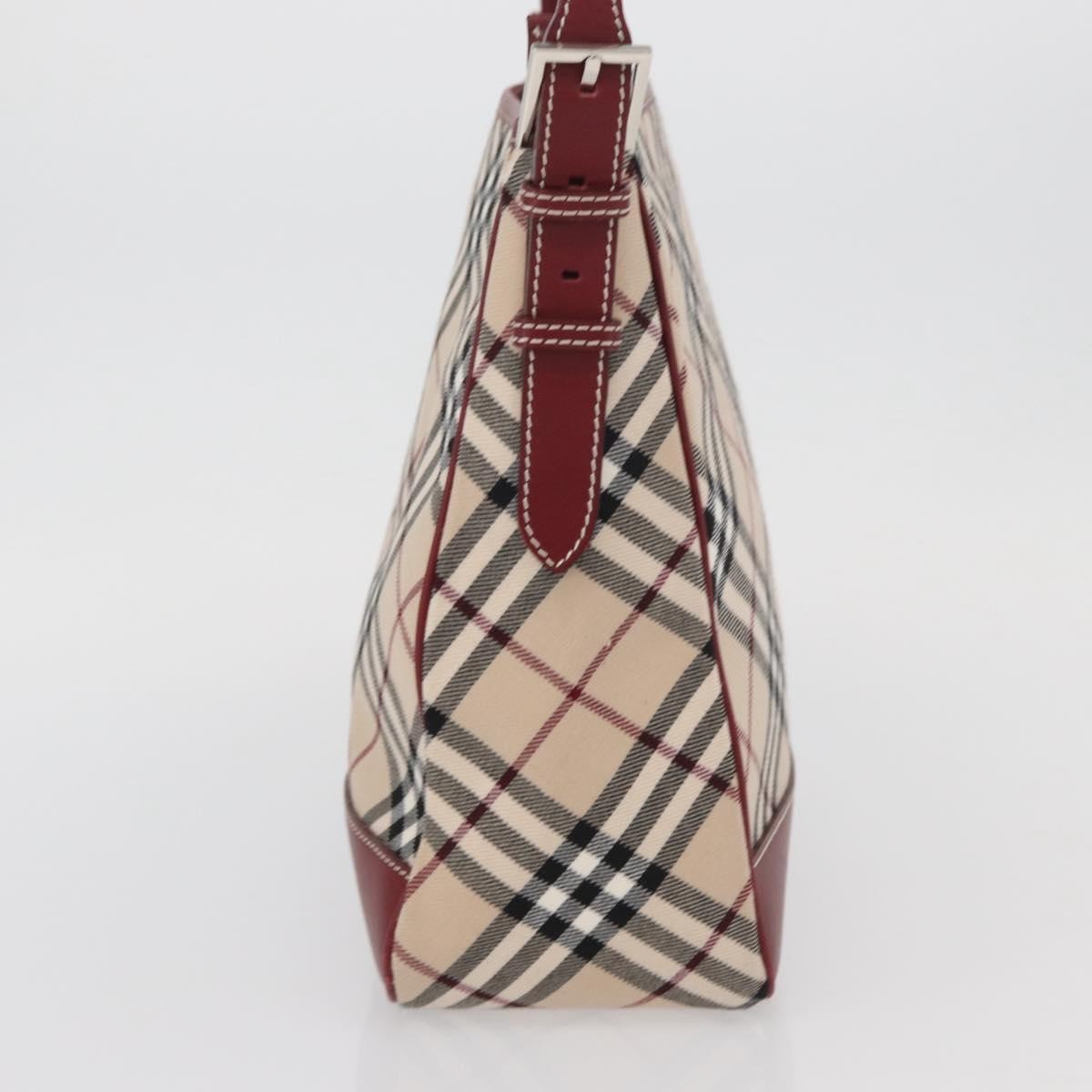 Burberry Nova Check Blue Label Shoulder Bag - Beige/Silver, Canvas