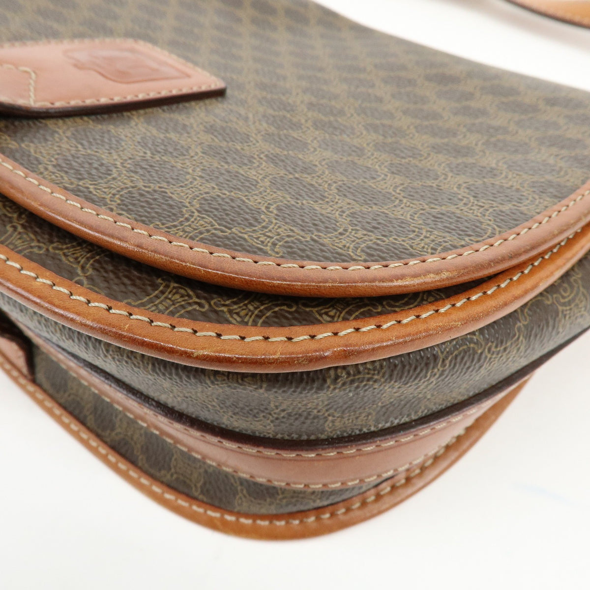 Celine Macadam Shoulder Bag - Brown, Canvas, Leather