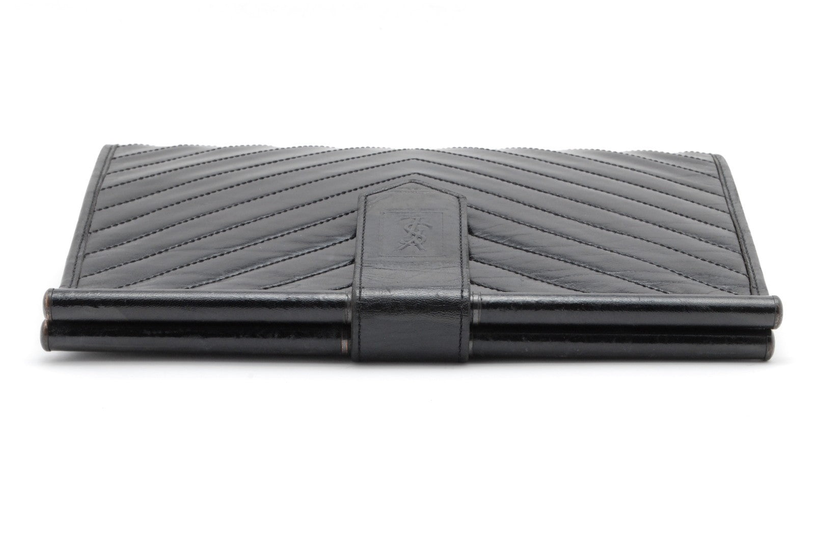 Saint Laurent Yves Clutch Bag - Black, Leather