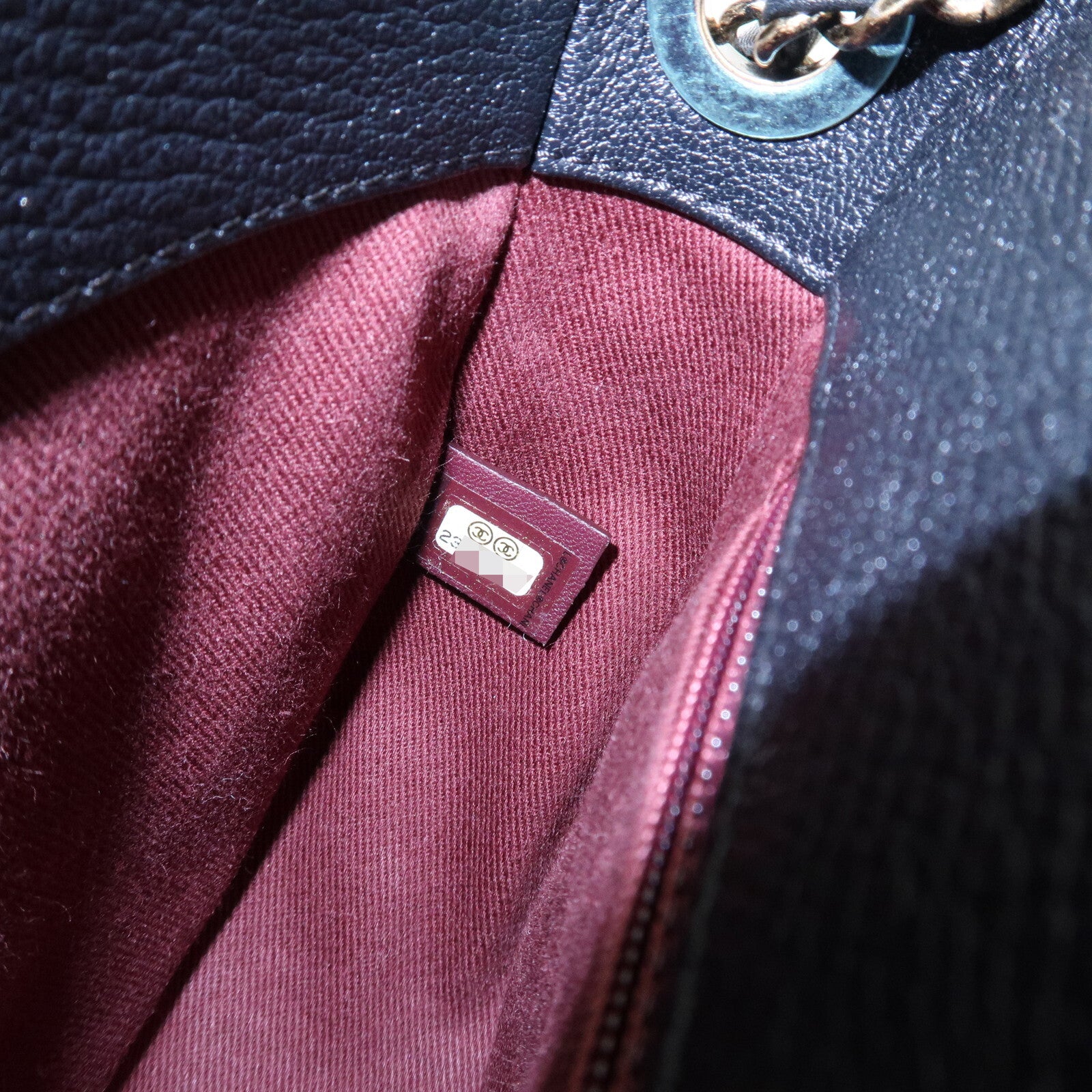 Chanel Matelasse 2 Way Hand Bag - Black, Lamb Skin