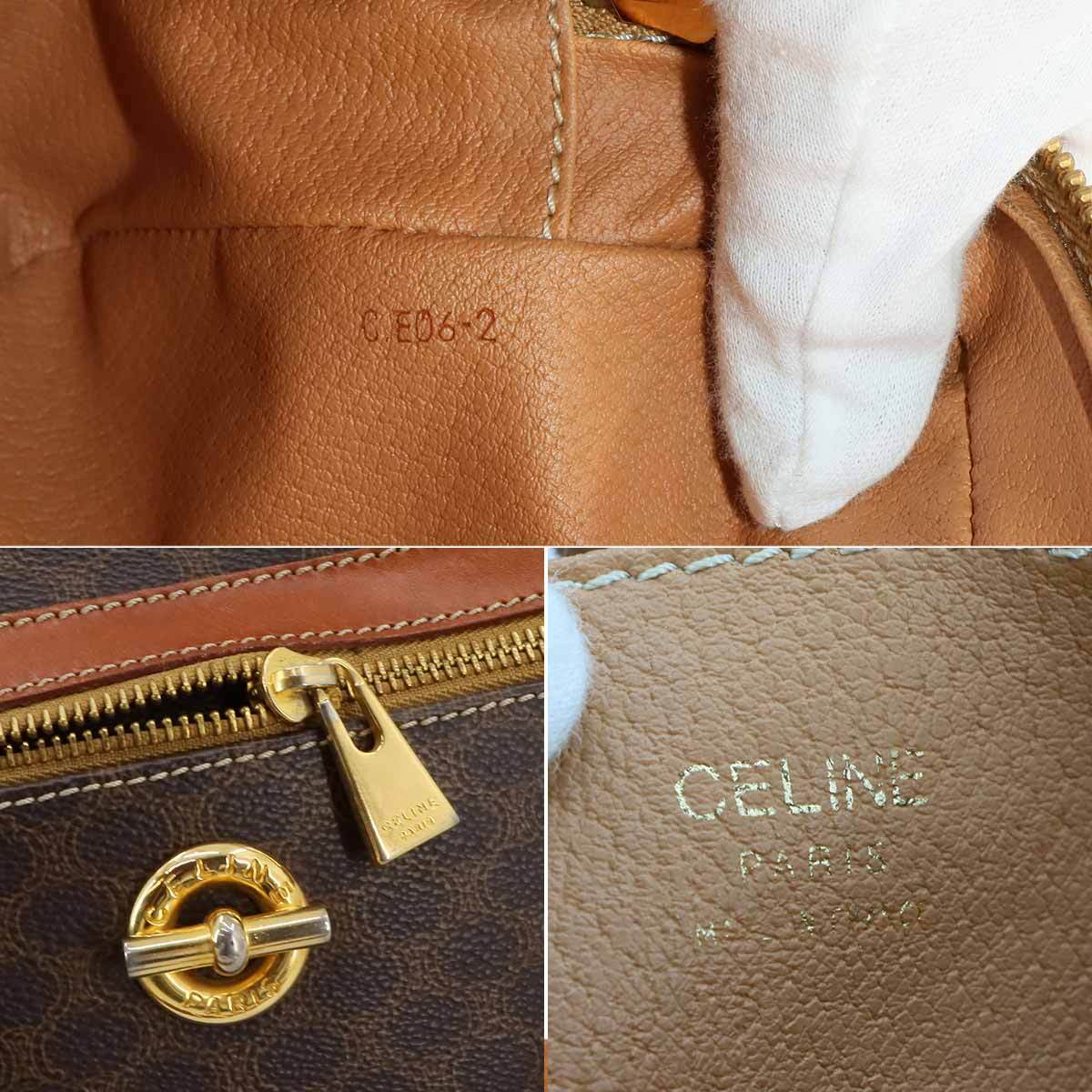 Celine Macadam Shoulder Bag - Brown, PVC Leather