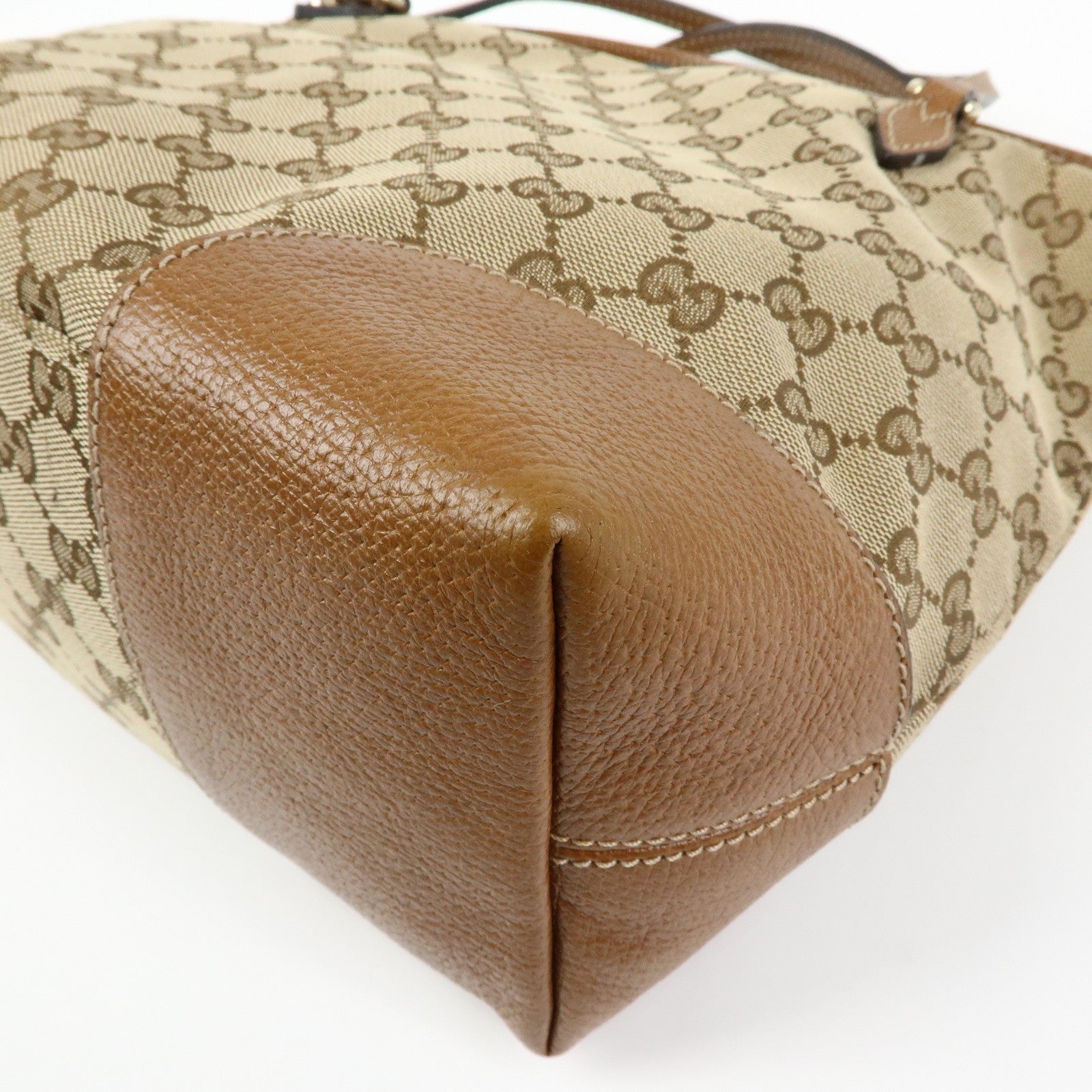 Gucci Hand Bag - Beige, Canvas Leather