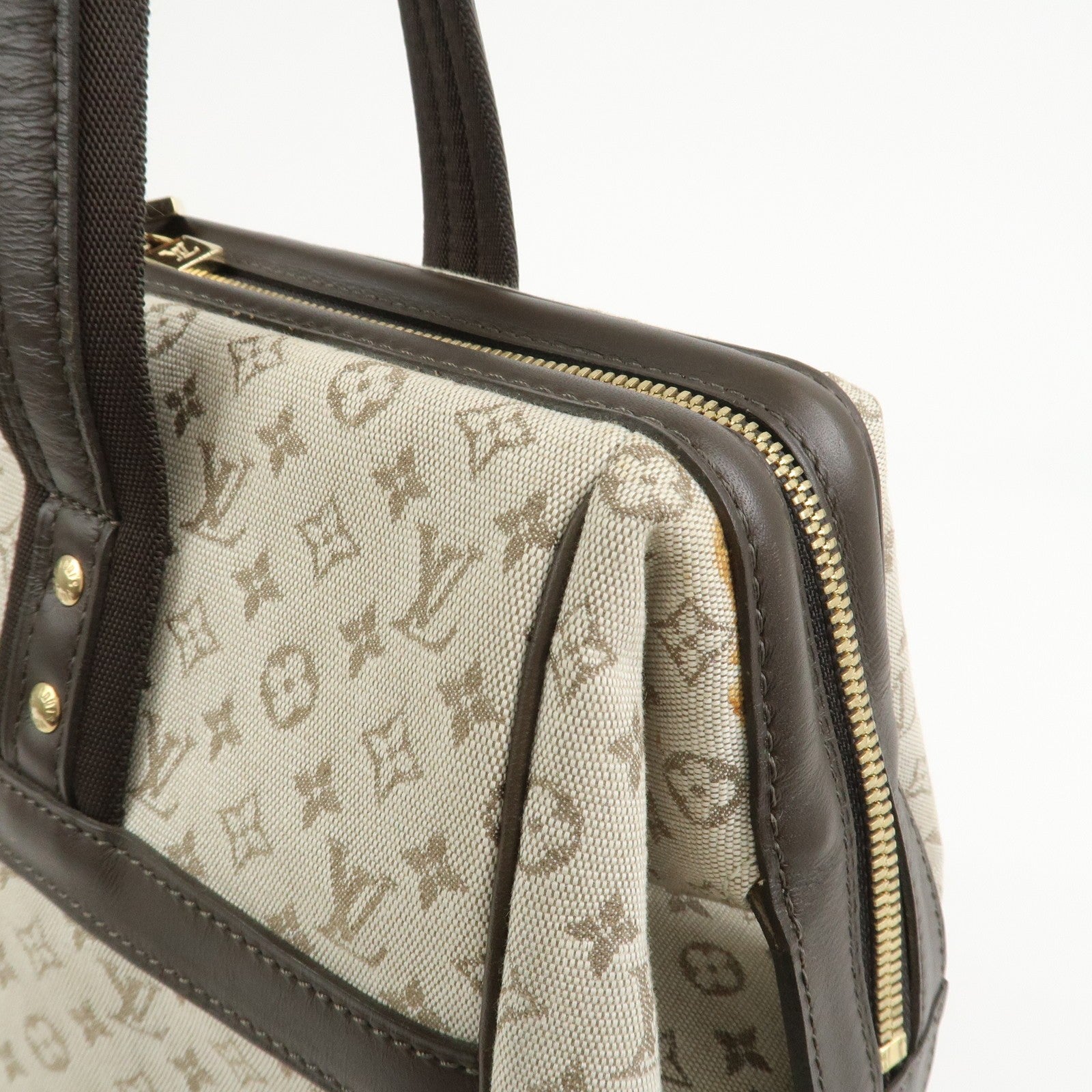 Louis Vuitton Boston Bag - Khaki, Monogram Mini Canvas