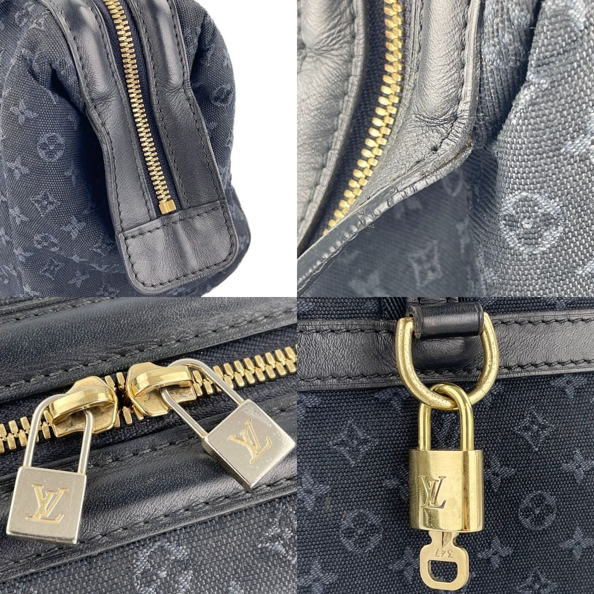 Louis Vuitton Josephine PM Handbag - Navy, Canvas