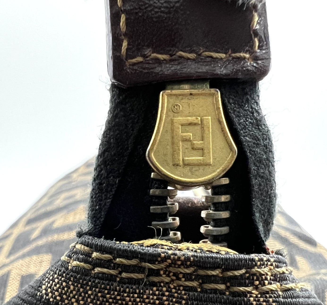 Fendi Vanity Hand Tote Bag - Brown, Canvas and Leather