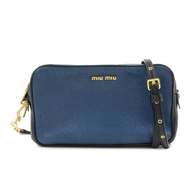 Miu Miu Shoulder Bag - Blue, Leather
