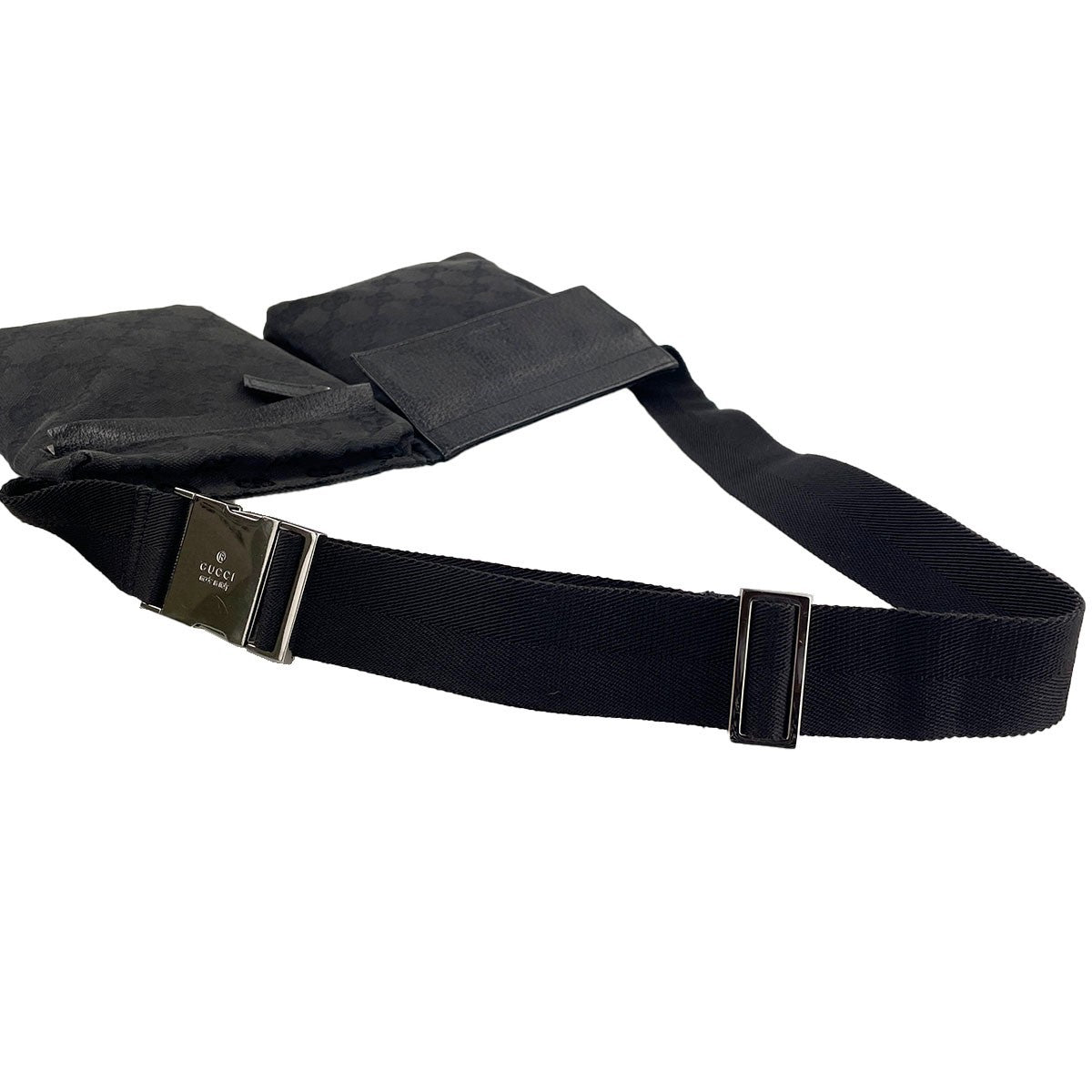 Gucci GG Waist Bag - Black, Canvas Fabric
