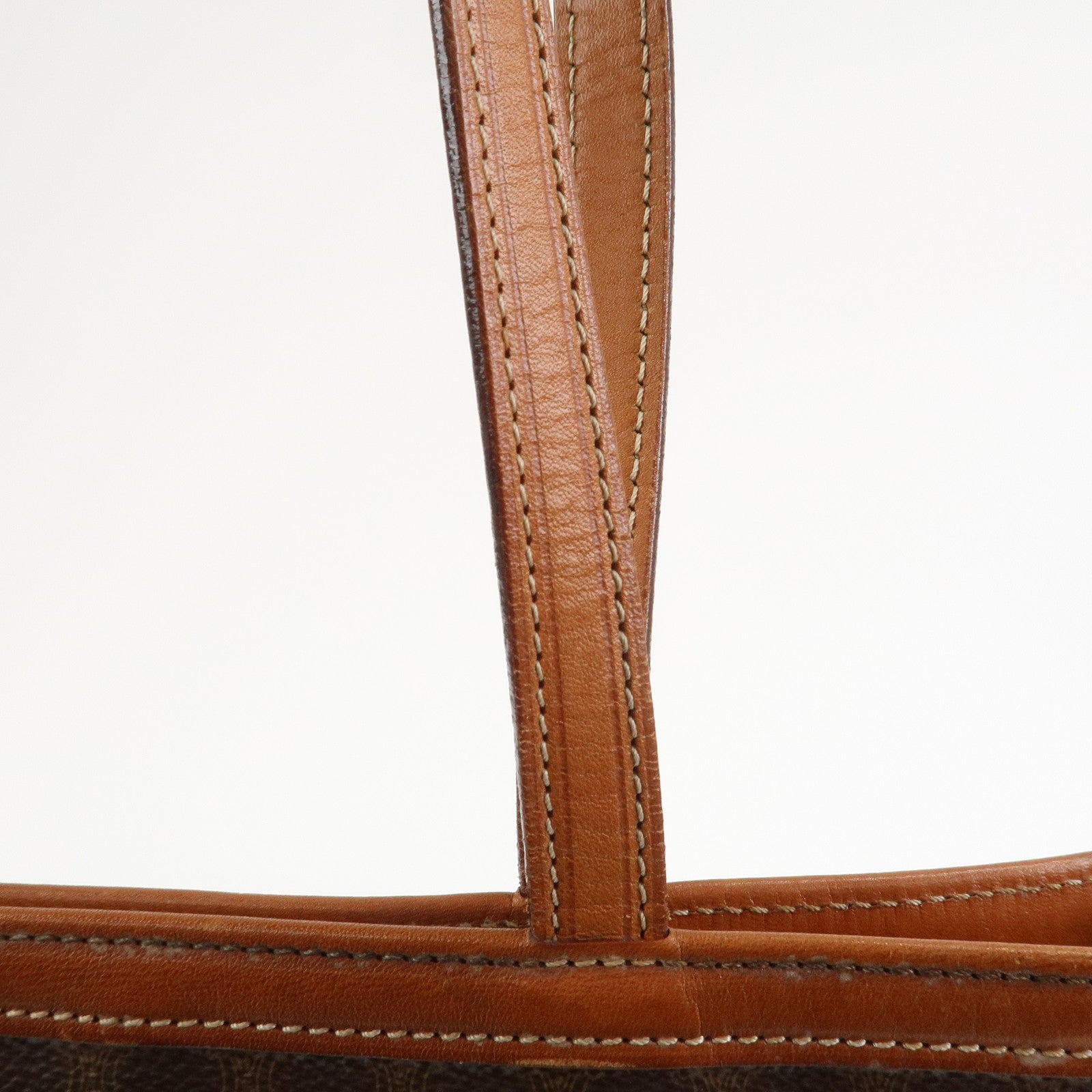 Celine Macadam Tote Bag - Brown, PVC Coated Canvas and Leather