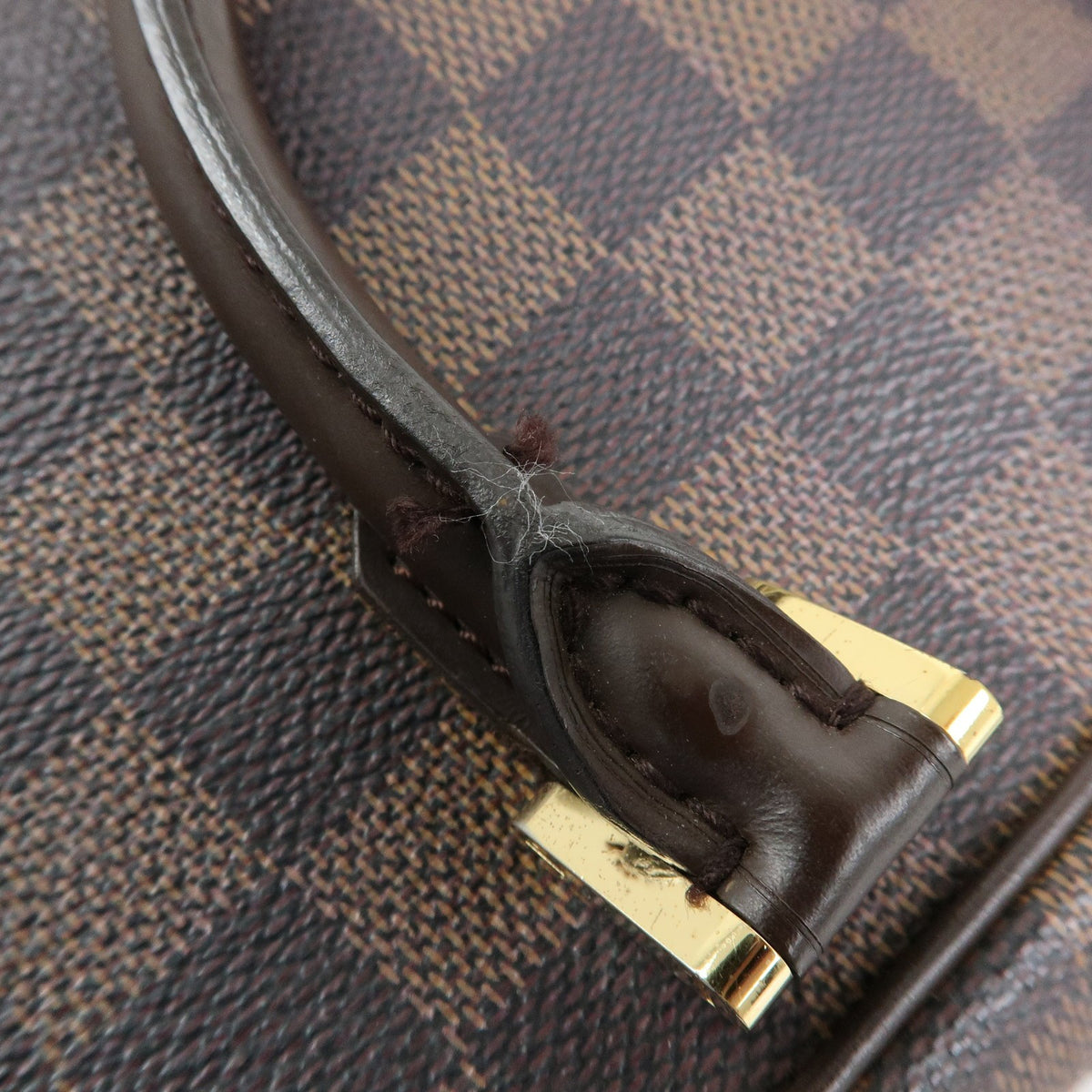 Louis Vuitton Saria Mini Handbag - Damier Ebene, Canvas Leather