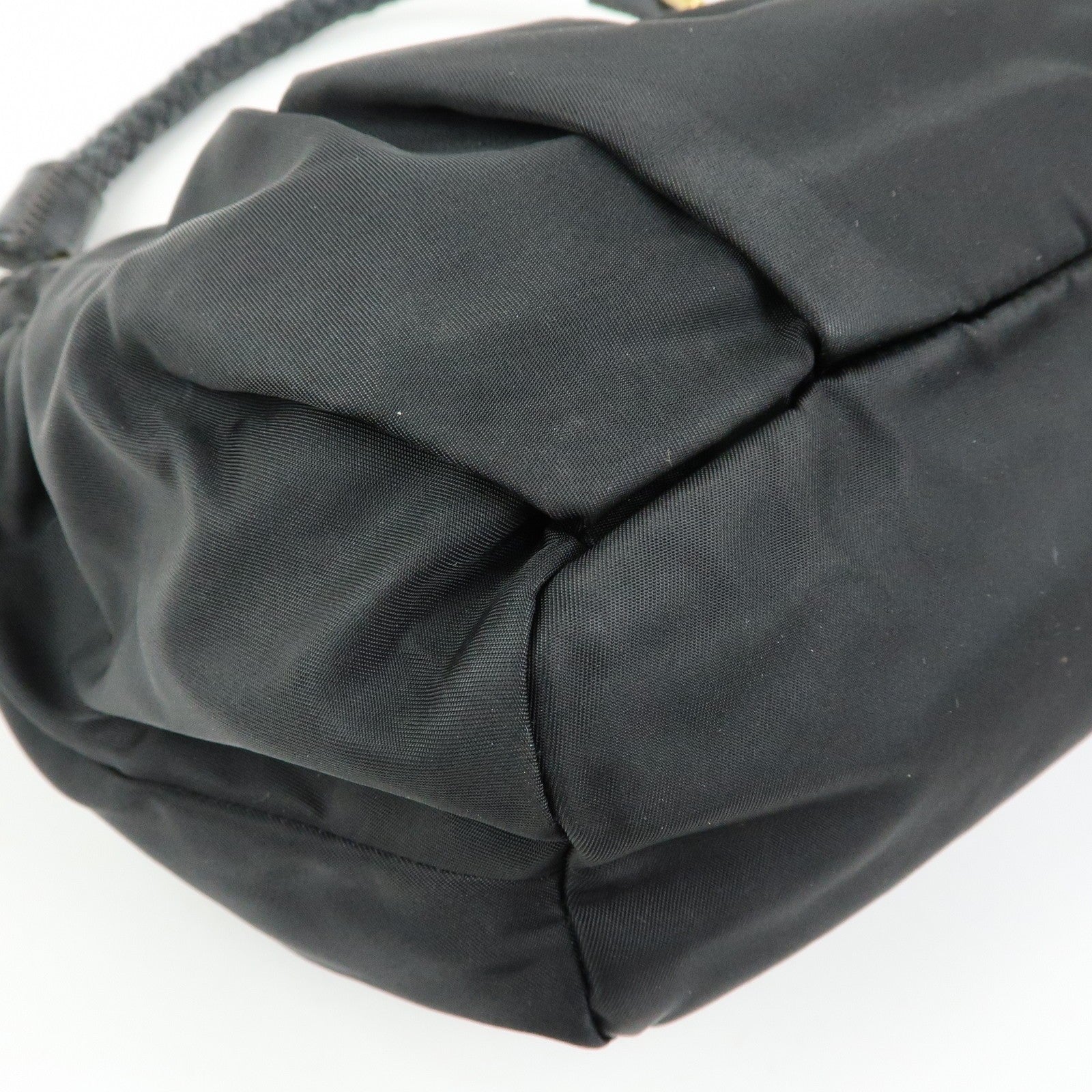 Prada Ribbon Shoulder Bag - Black, Nylon and Leather