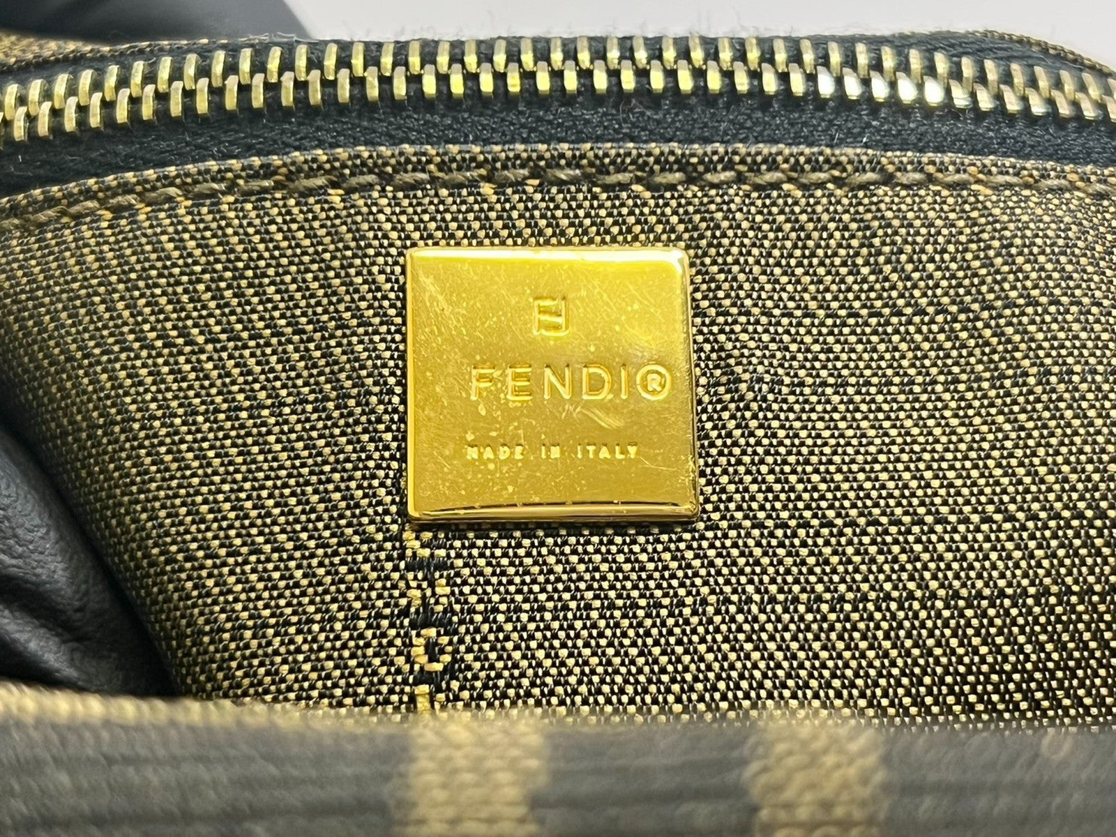 Fendi zucca Vanity Handbag - Brown, Nylon Canvas