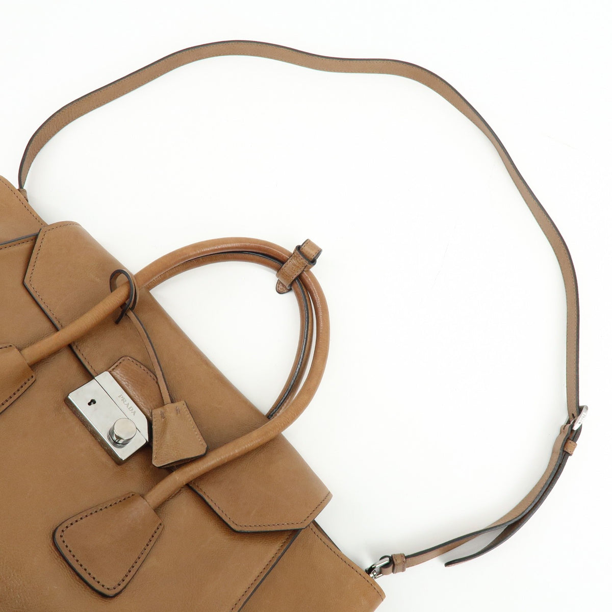 Prada 2Way Bag - Brown, Leather