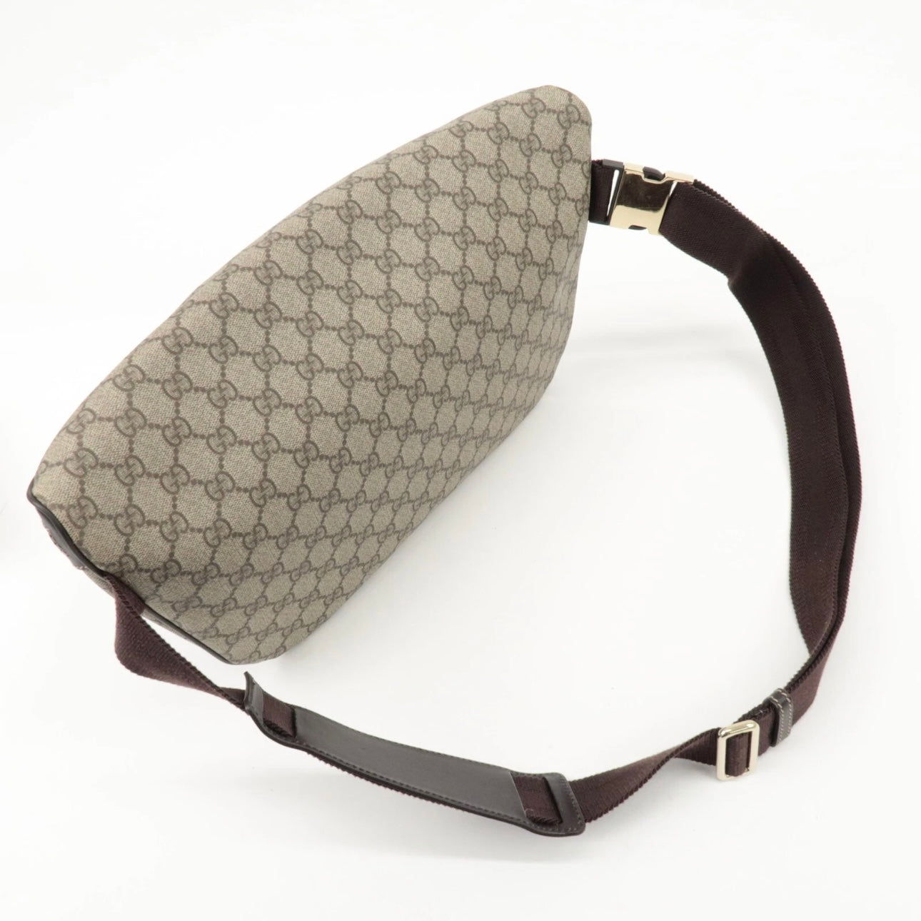GUCCI GG Supreme Leather Crossbody/ Belt Bag- Beige Brown