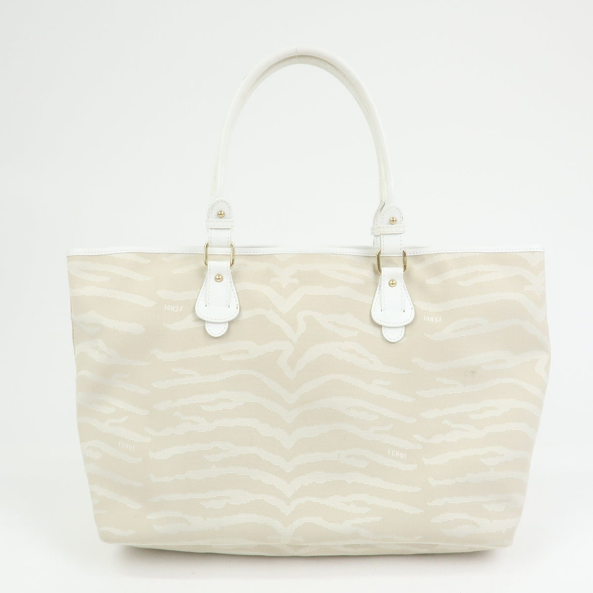 Fendi Tote Bag - Beige, Canvas Leather