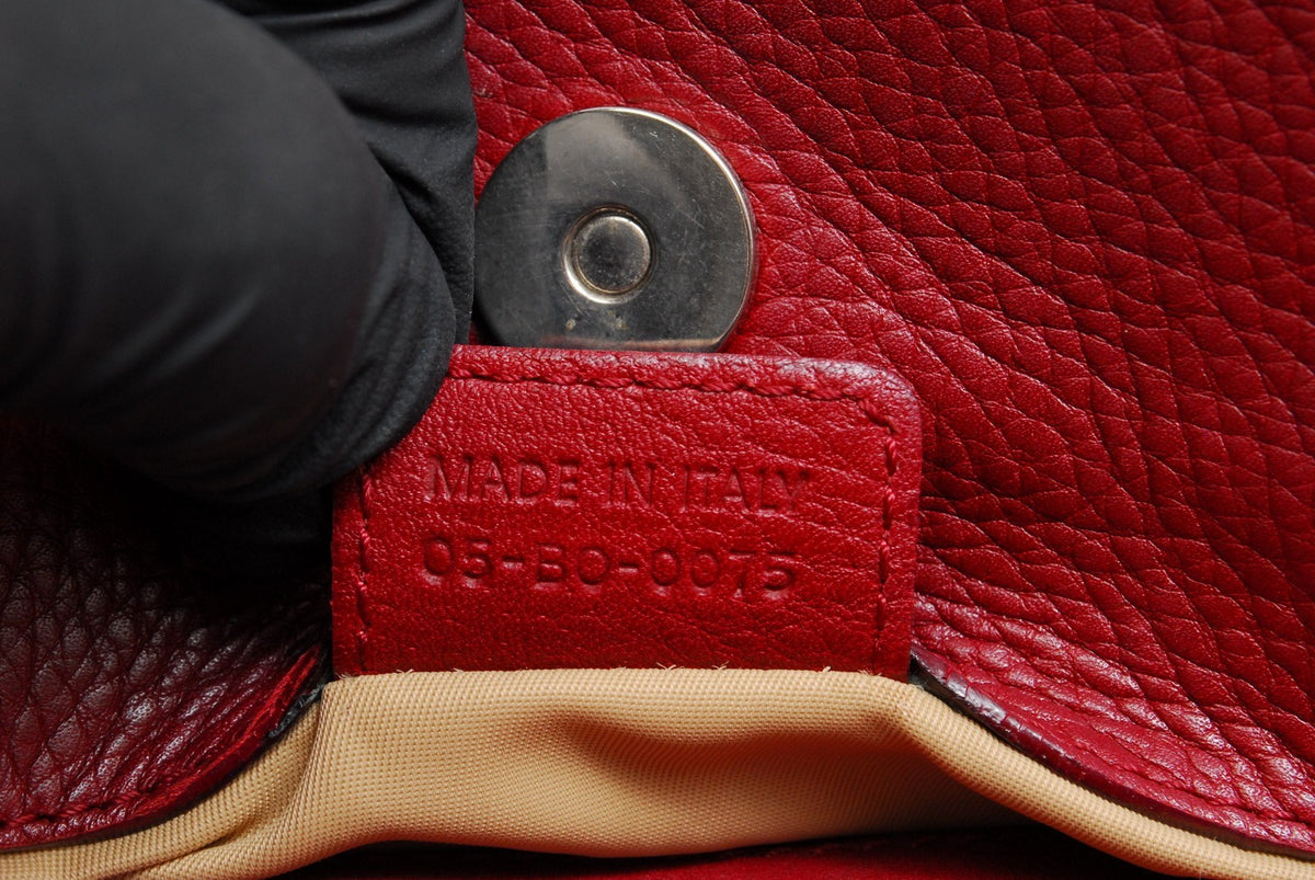 Dior Christian Trotter Tote Bag - Red, Leather