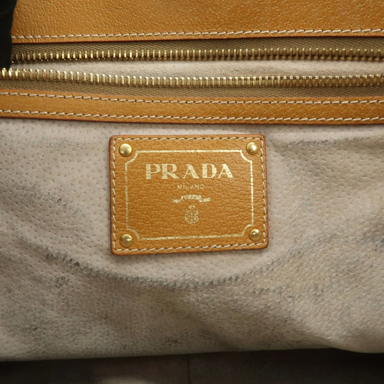 PRADA Leather Canvas shoulder& hand bag