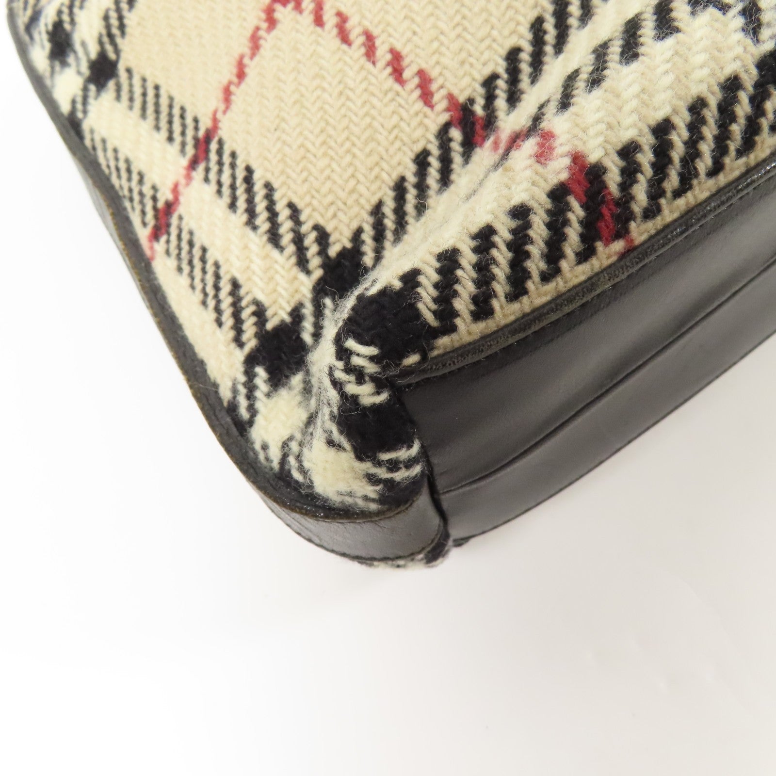 Burberry SHW Shoulder Bag - Beige, Wool