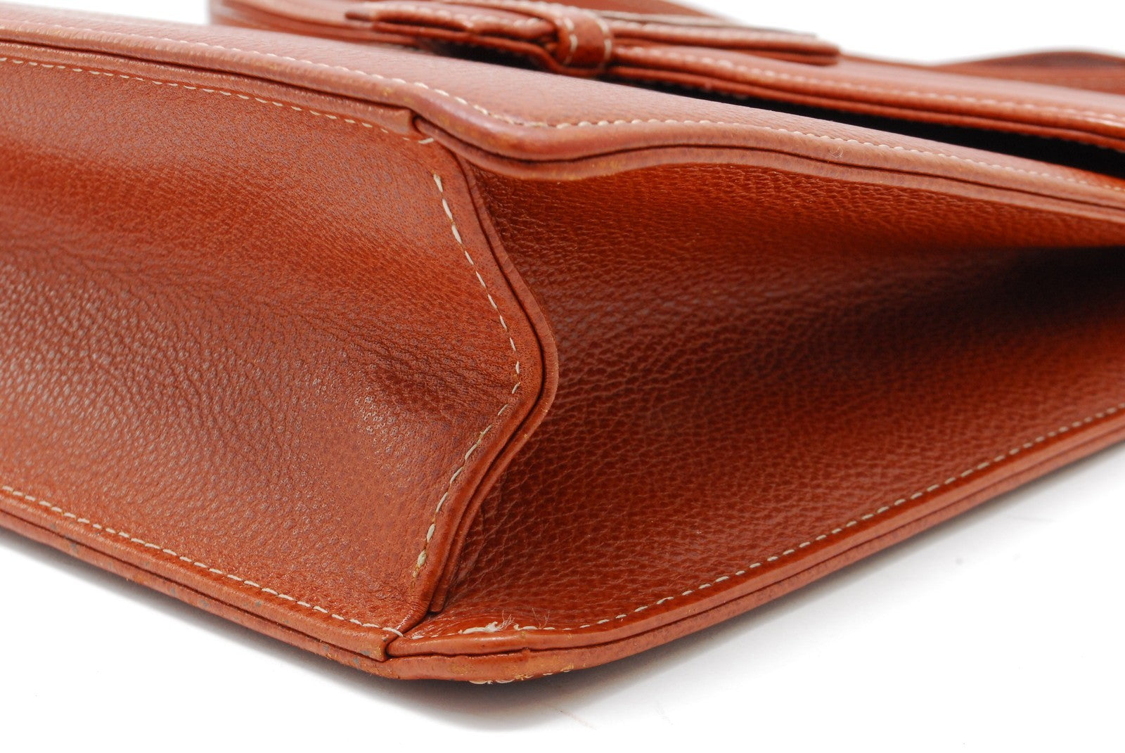 Yves Saint Laurent Shoulder Tote Stitch Bag - Brown, Leather