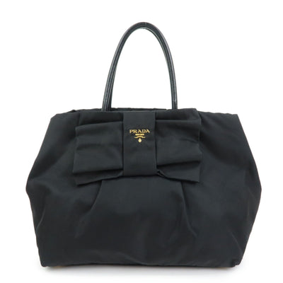 Prada Hand Bag - Black, Nylon and Leather