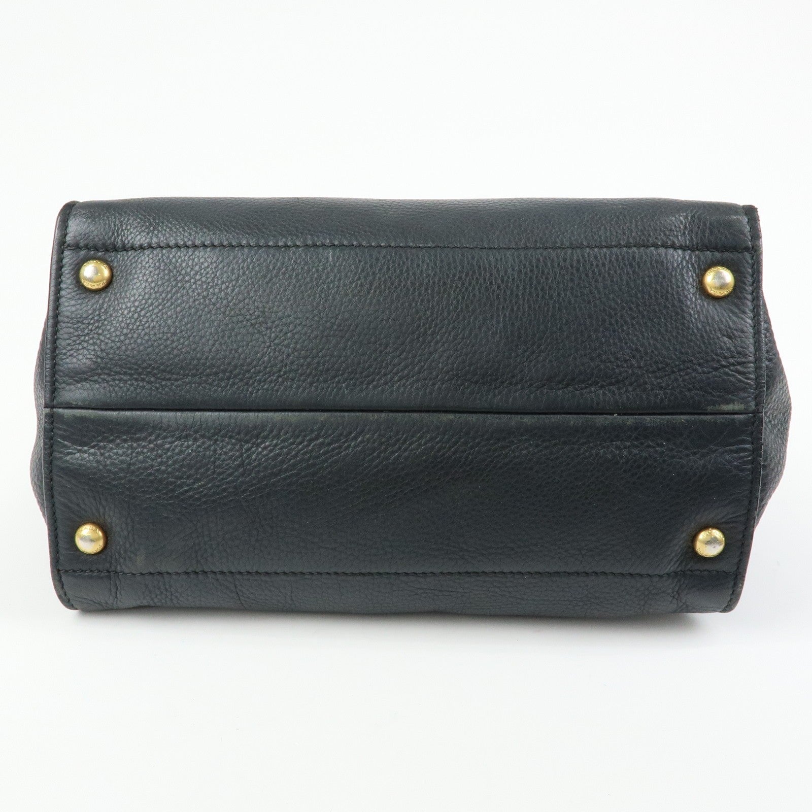 Prada 2way Bag Handbag - Black, Calf Leather