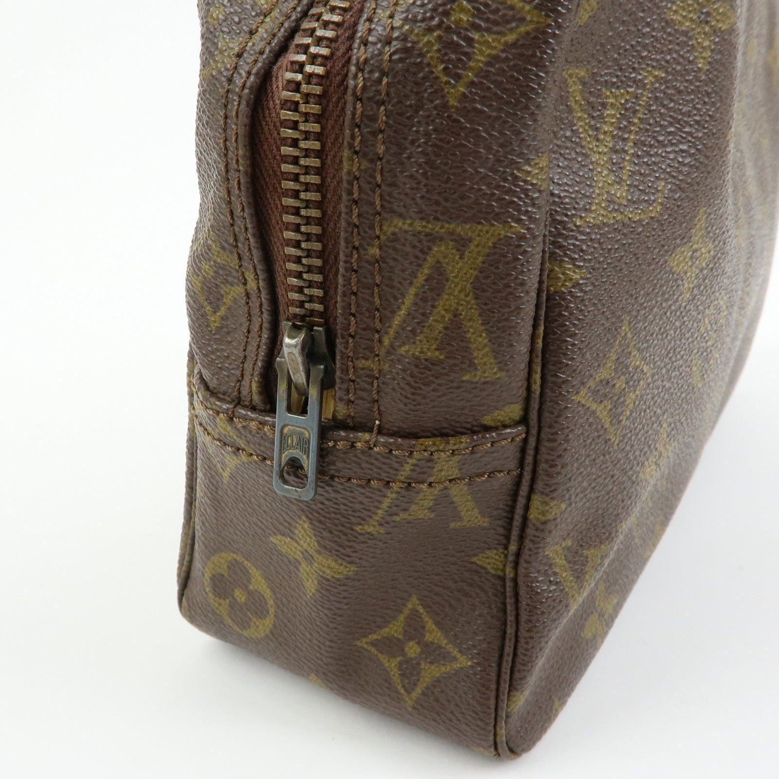 Louis Vuitton Trousse Toilette 28 Monogram Clutch - Brown, Leather