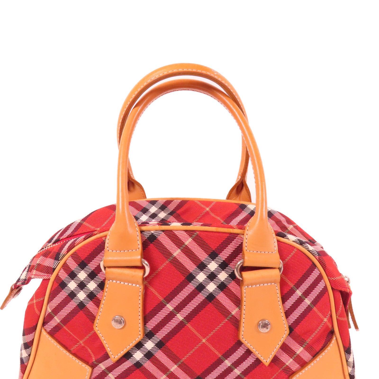Burberry Blue Label SHW Handbag - Red, Canvas