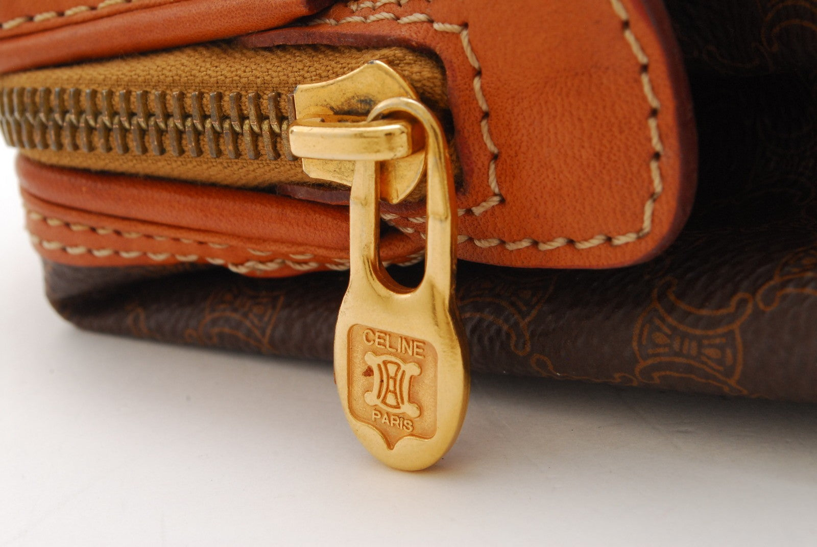 Celine Macadam Pouch - Brown, PVC Leather