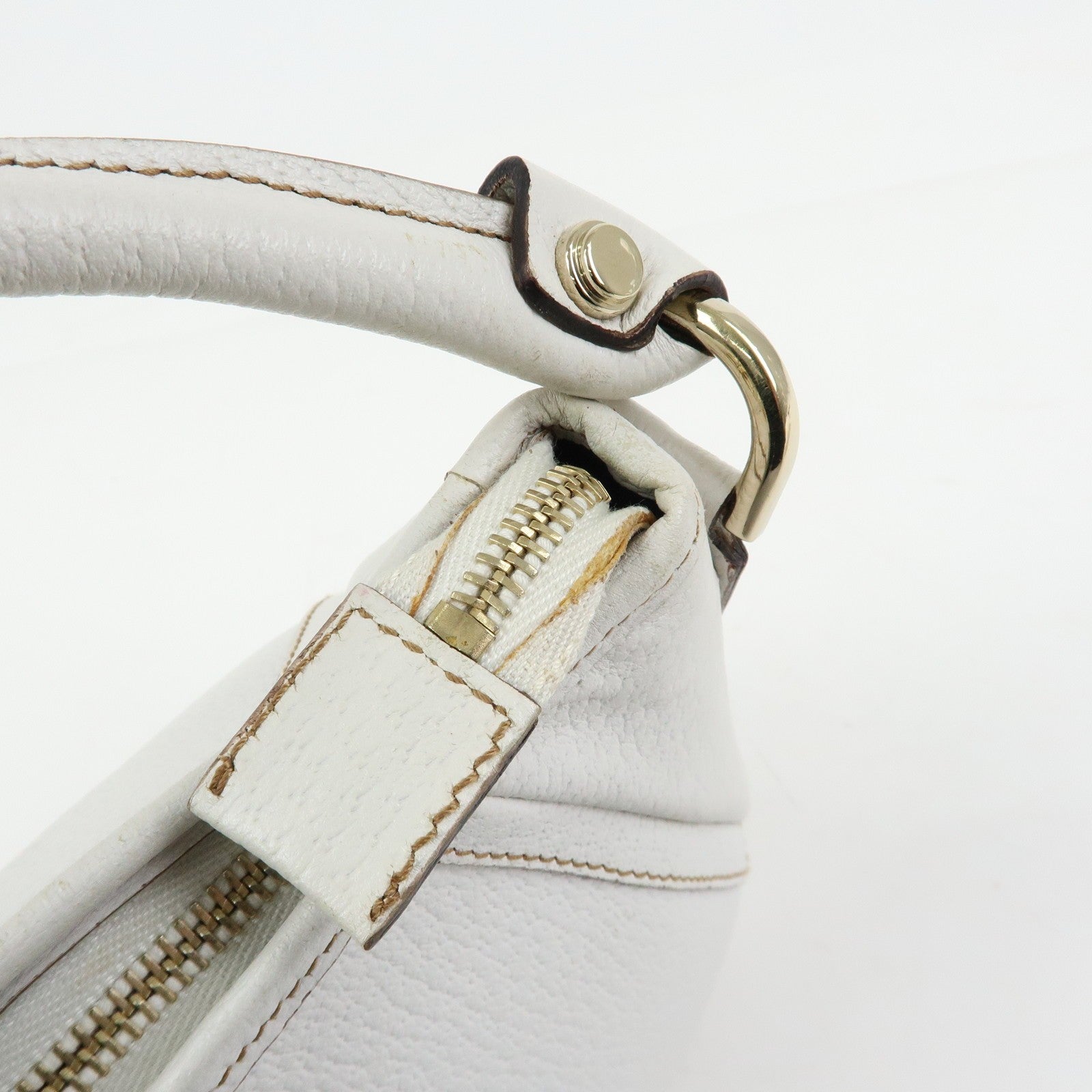 Gucci Abbey Shoulder Bag - White, Leather