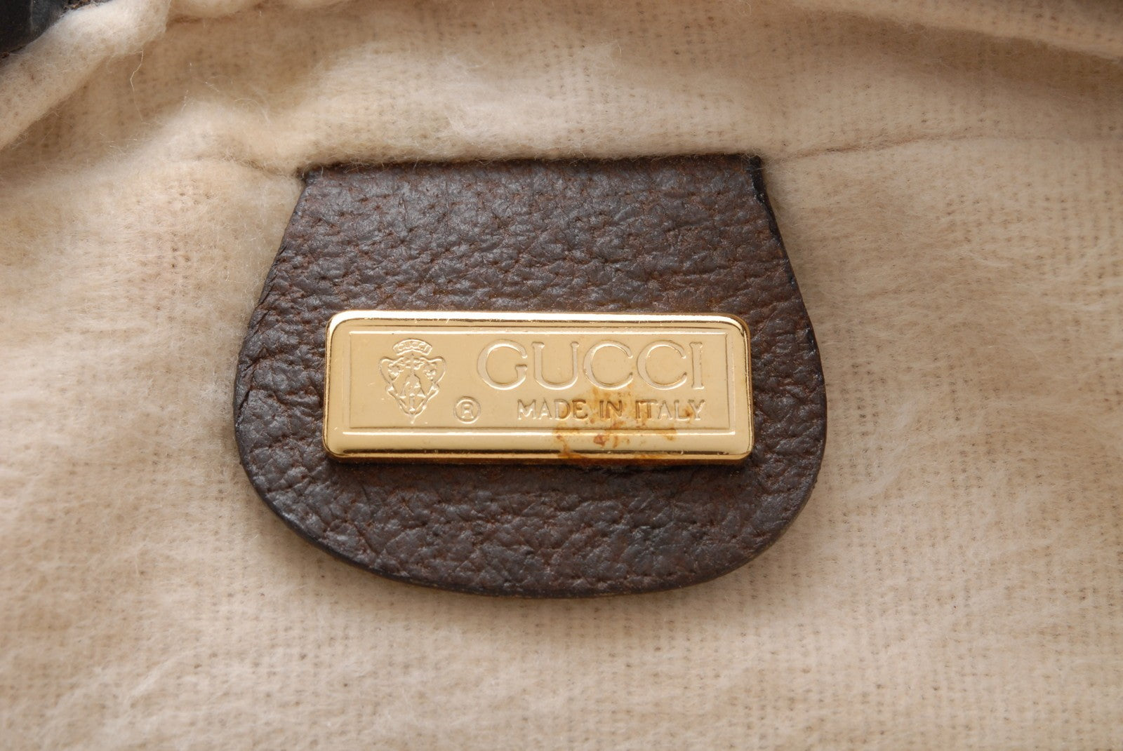 Gucci Pouch Clutch Bag - Brown, PVC Leather