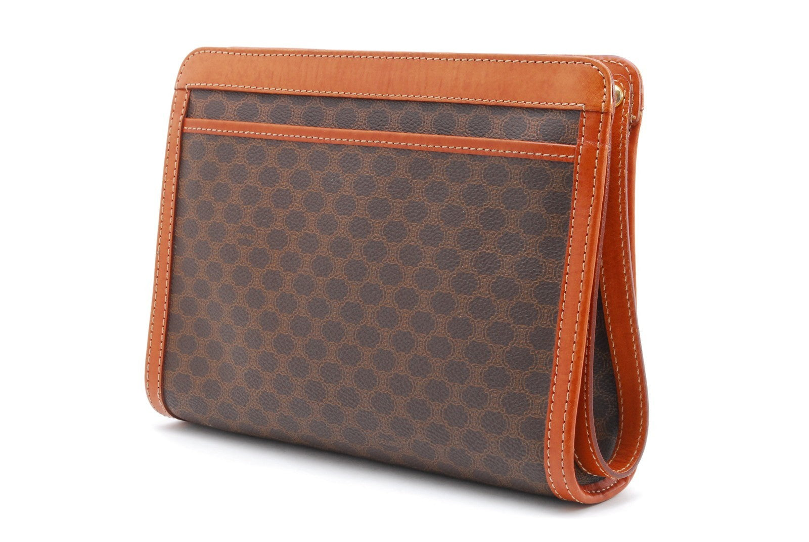 Celine Macadam Clutch Bag - Brown, Leather PVC