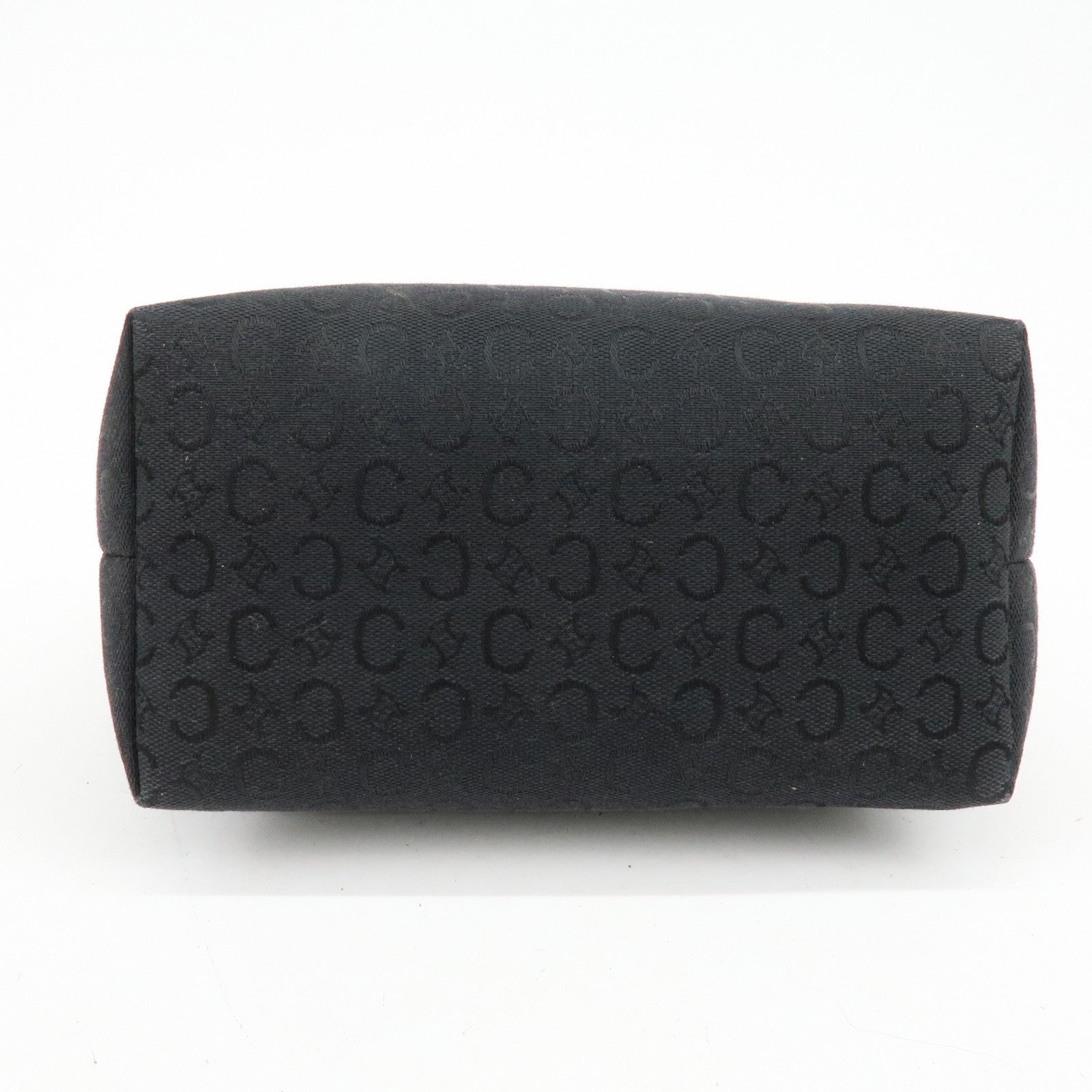 Celine C Macadam Hand Bag - Black, Canvas, Leather