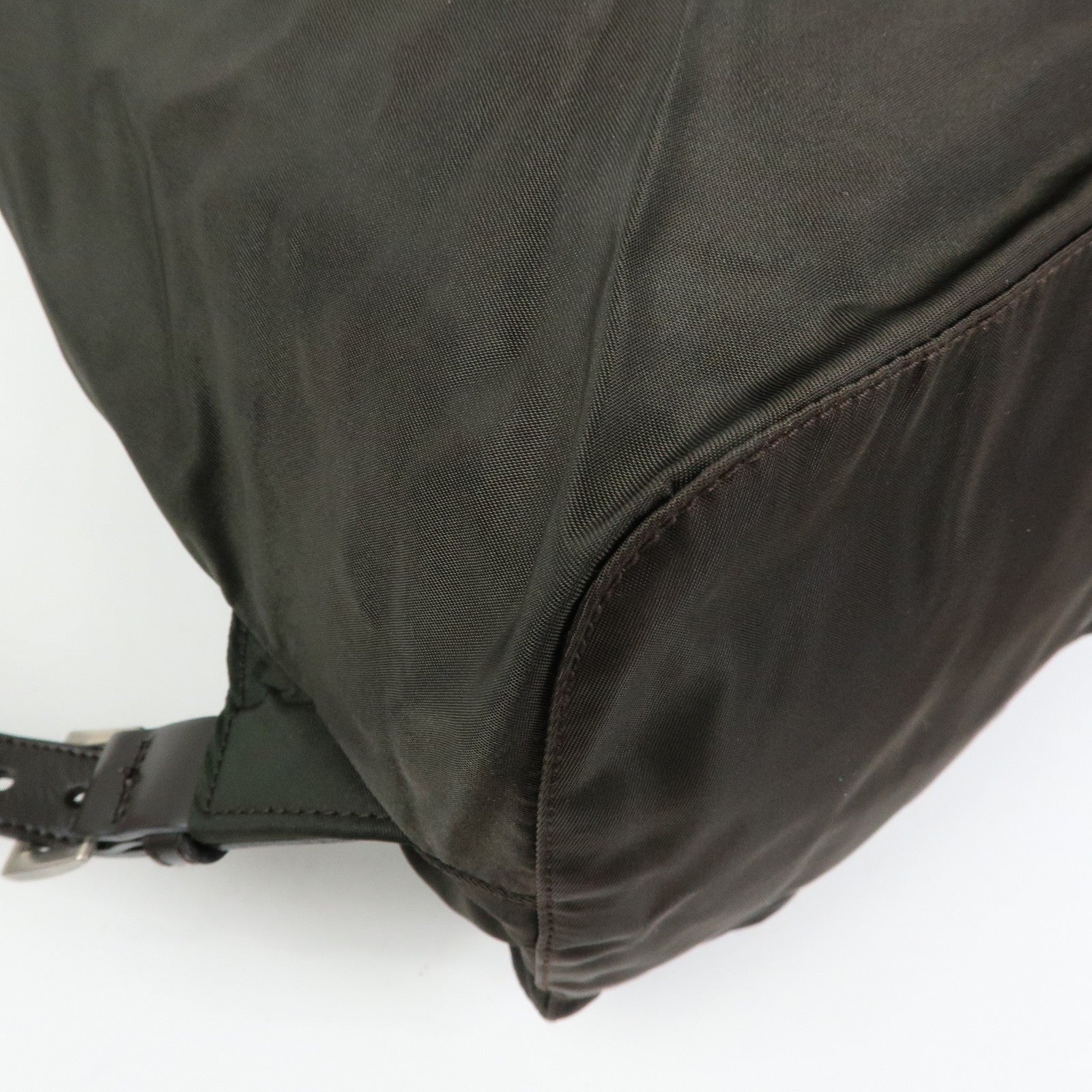 Prada B2811 Backpack - Brown, Nylon and Leather