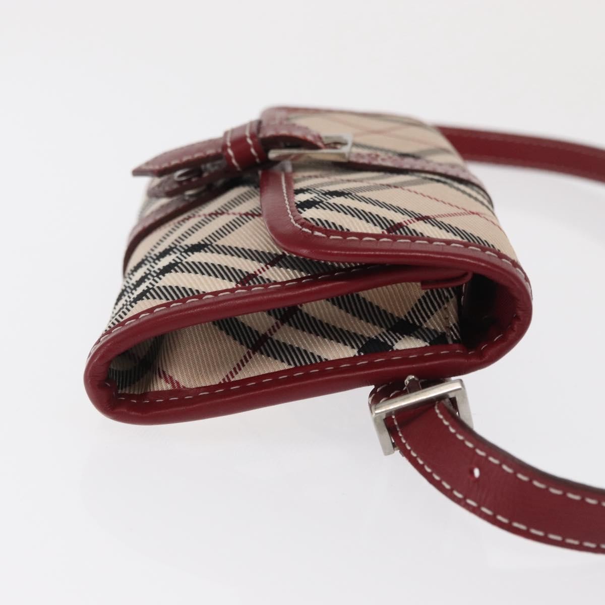Burberry Nova Check Blue Label Waist Bag - Beige / Silver, Canvas