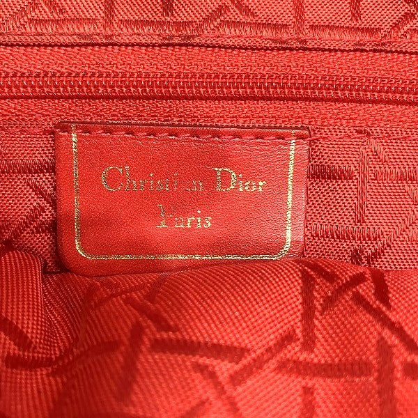 Dior Logo Charm Handbag - Navy, Leather