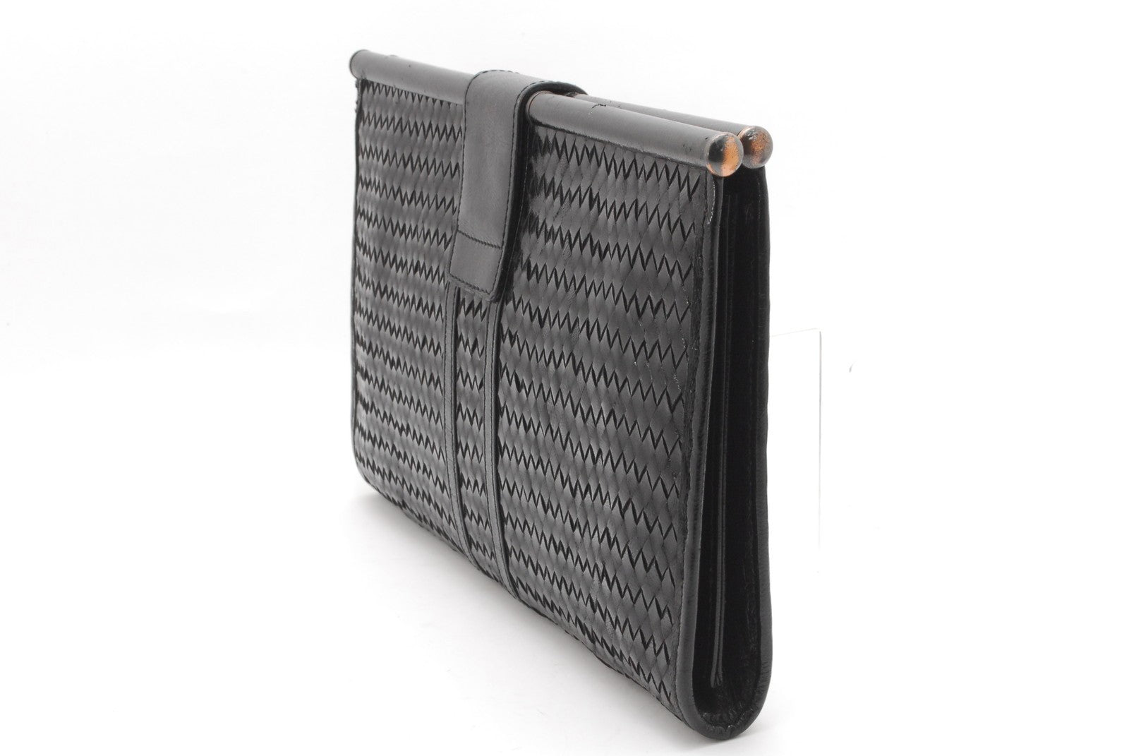 Saint Laurent Yves Clutch Bag - Black, Leather
