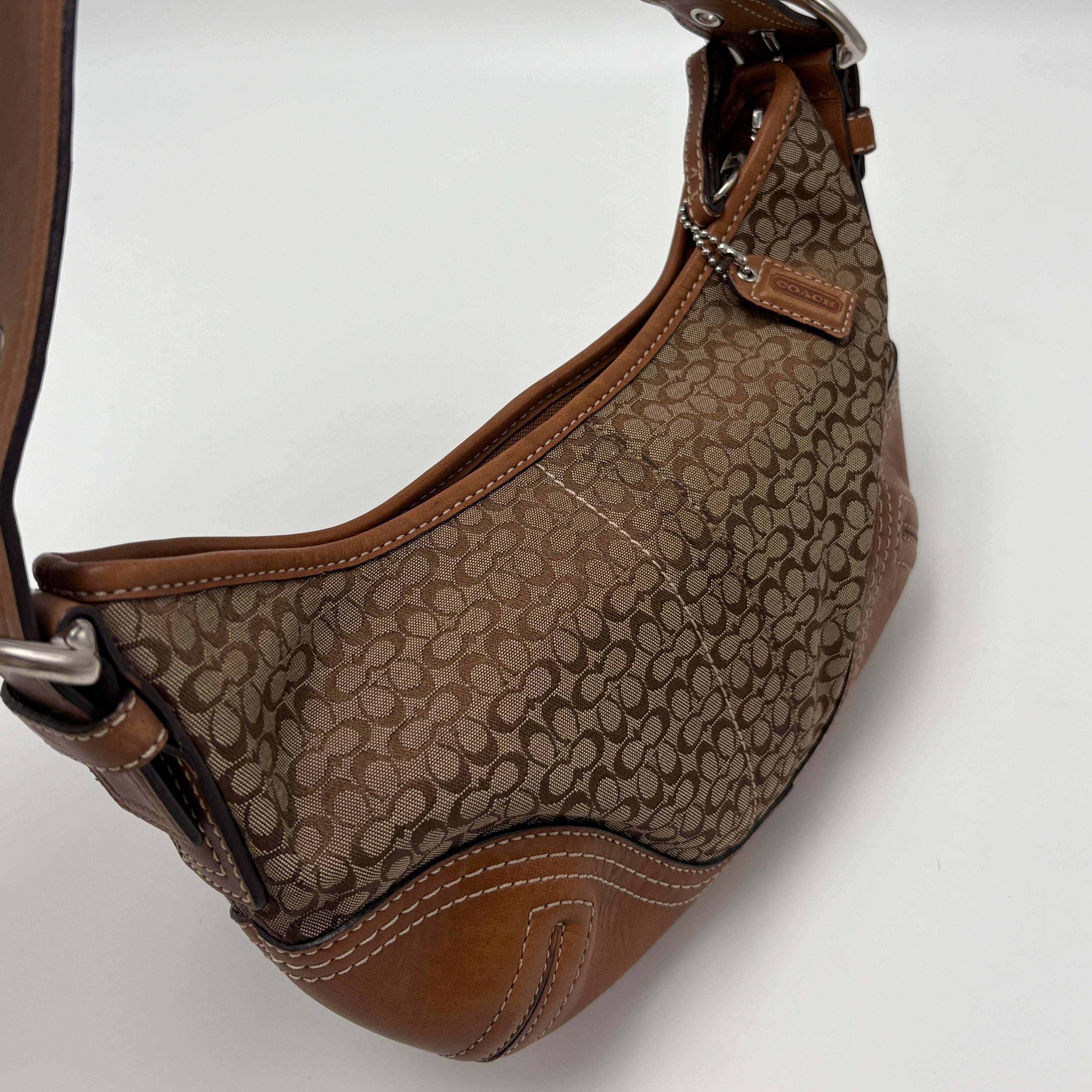 Coach signature shoulder bag