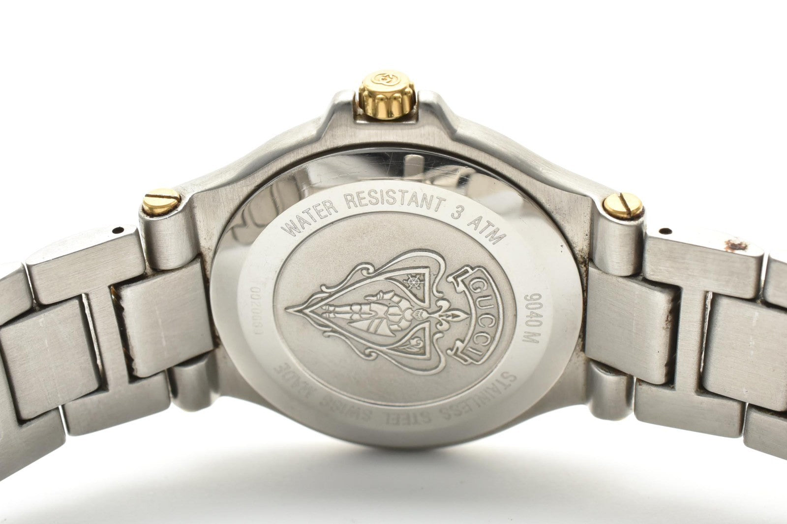 Gucci 9040M Wristwatch - Gold and Silver, Stainless Steel