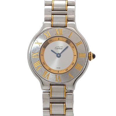 Cartier Must 21 Van Thian W10073R6 Watch - Silver, Stainless steel/YGP