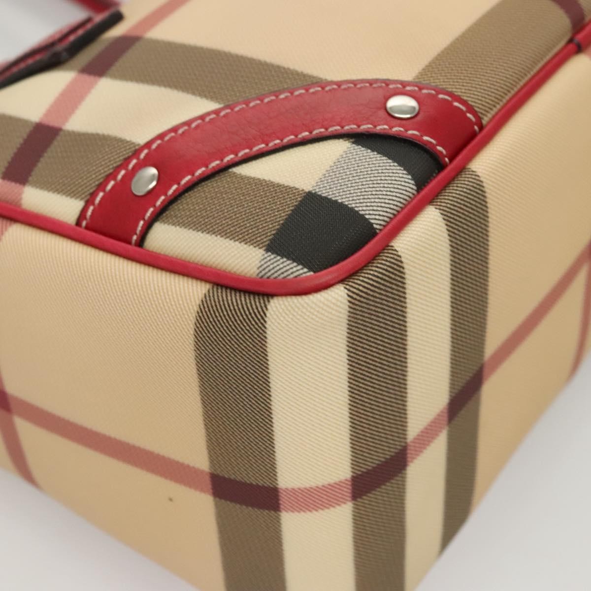Burberry Nova Check Hand Bag - Beige/Silver, PVC Leather