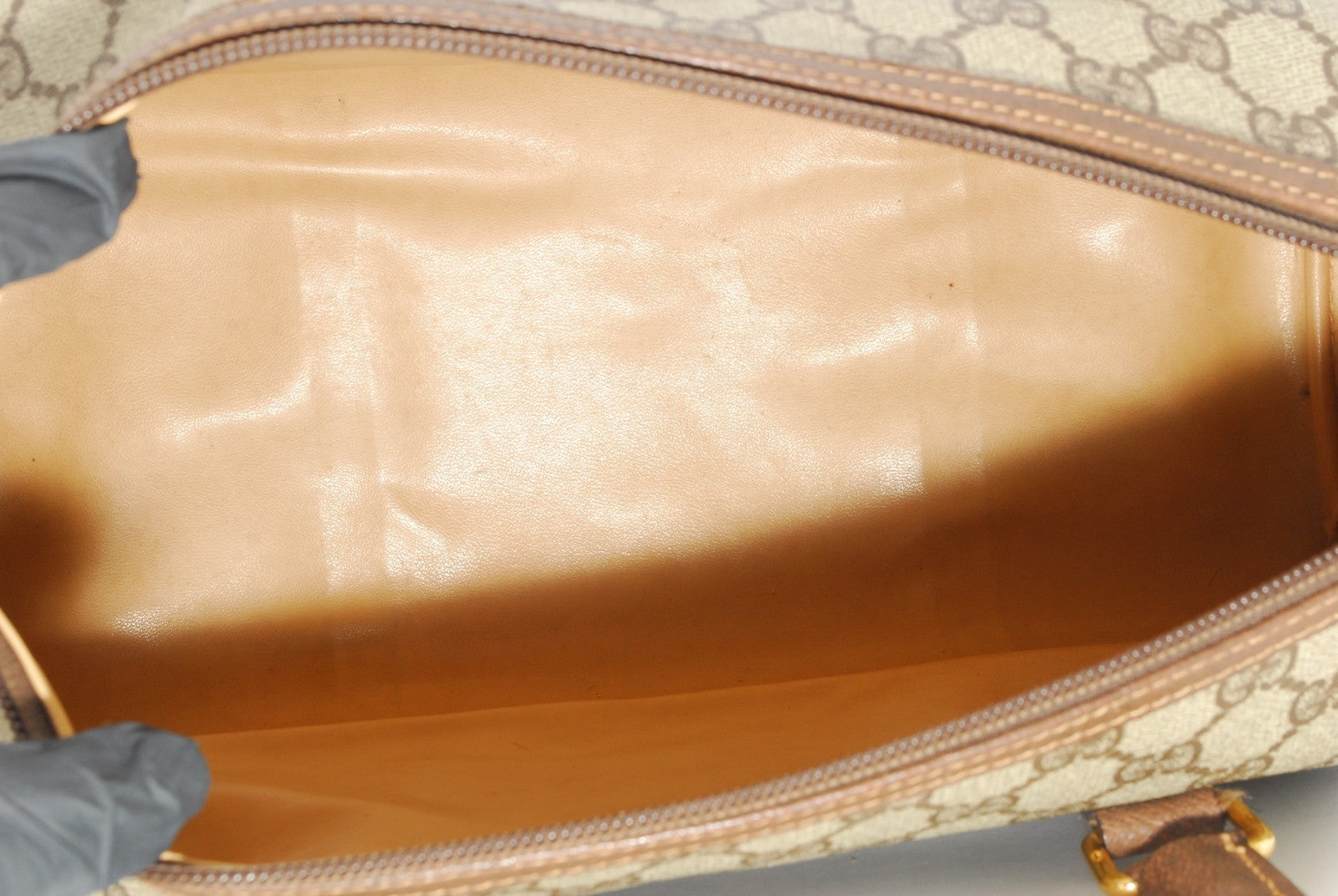 Gucci GG Supreme Boston Bag - Brown, PVC Leather