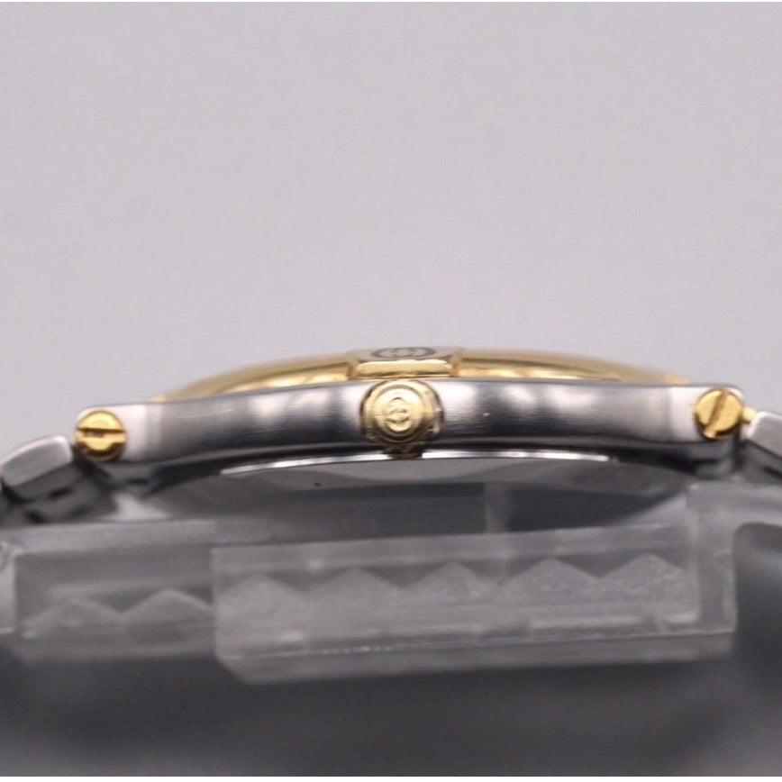 Vintage GUCCI 9000M Men's Quartz Watch Gold Dial Swiss Made