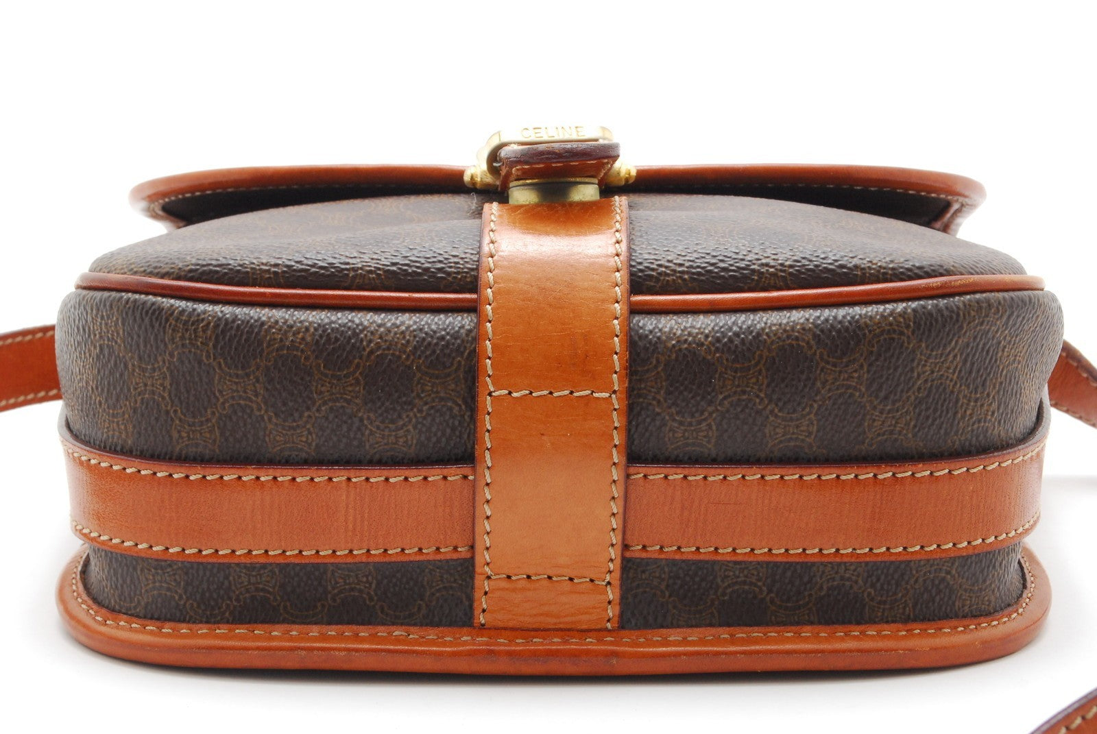 Celine Macadam Shoulder Bag - Brown, Leather PVC