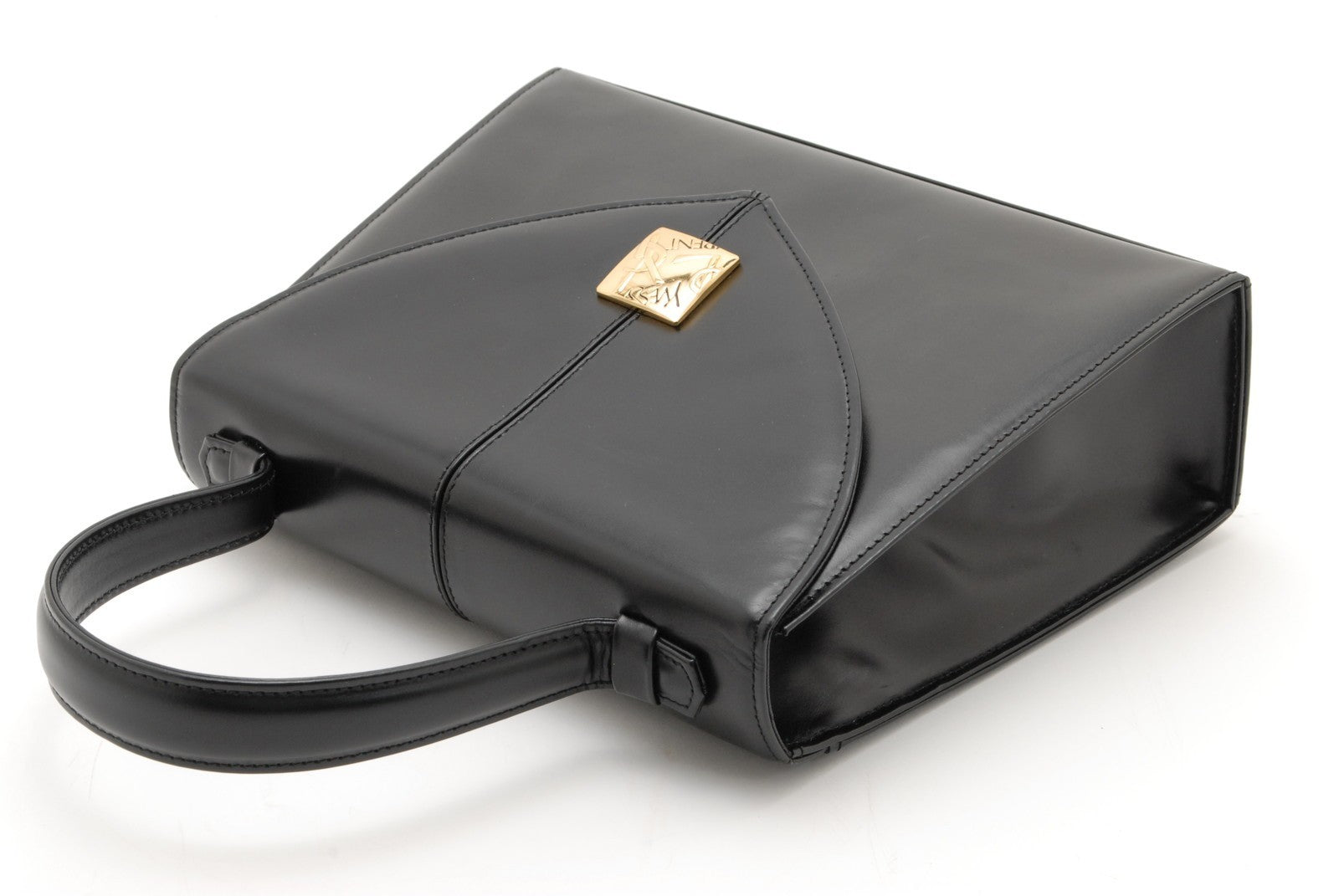 Saint Laurent Vintage Top Handle Handbag - Black, Leather