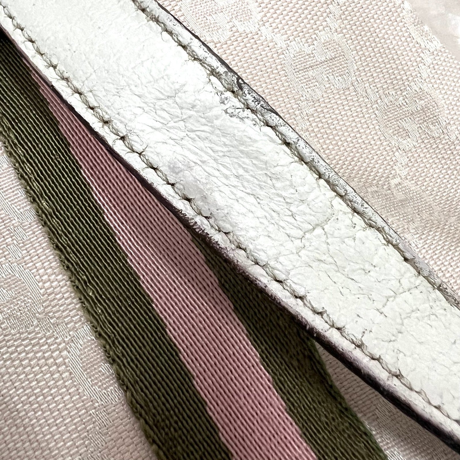 Gucci Sherry Line Hand Tote Shoulder Bag - Pink, Canvas