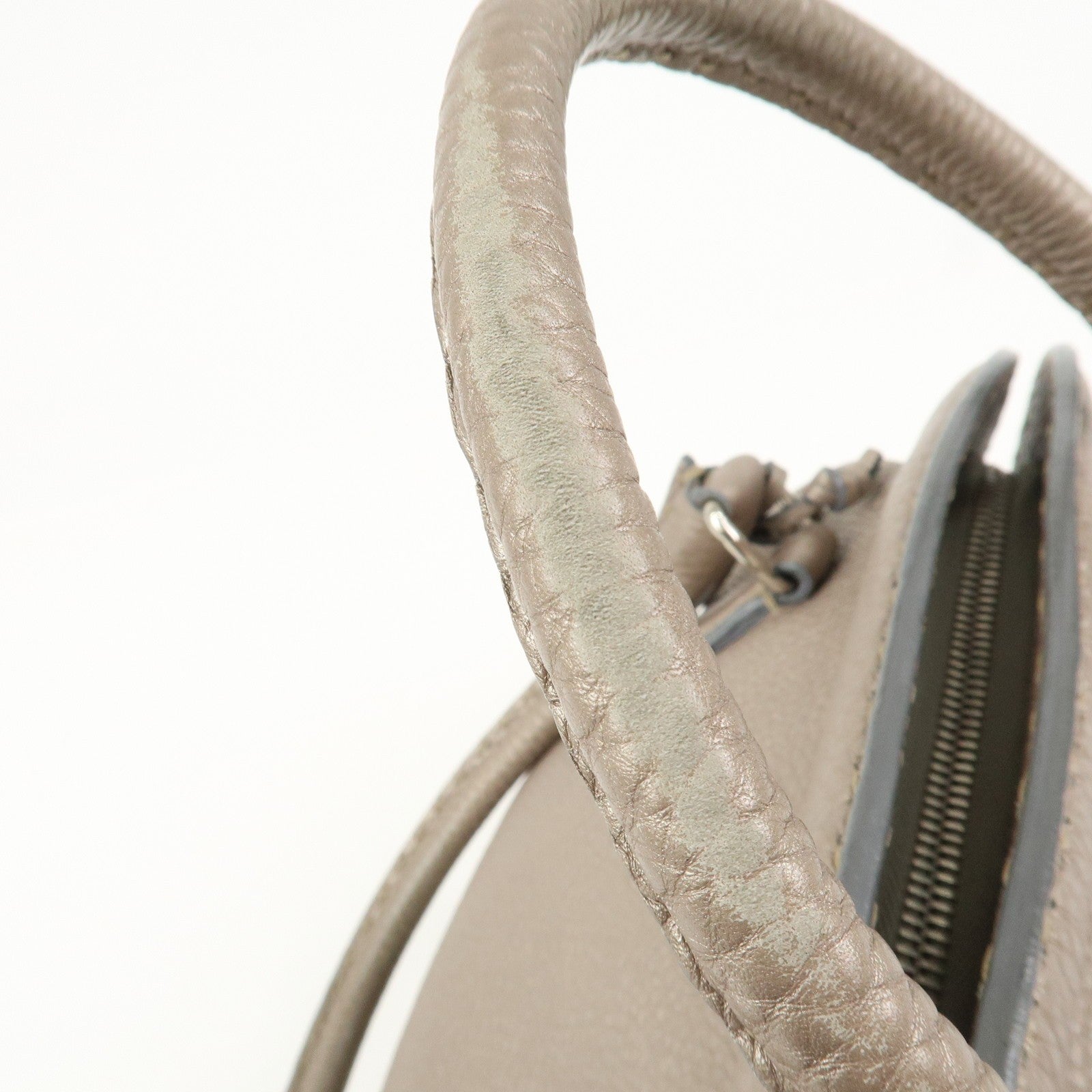 Fendi Hand Bag - Greige, Leather