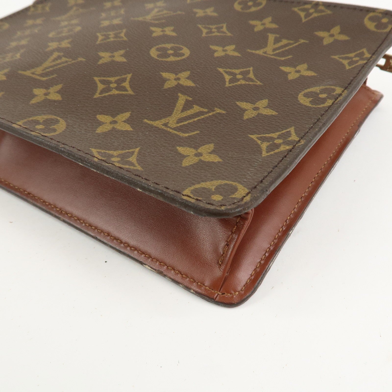 Louis Vuitton Monogram Pochette Homme Clutch Bag - Brown, Monogram Canvas, Leather